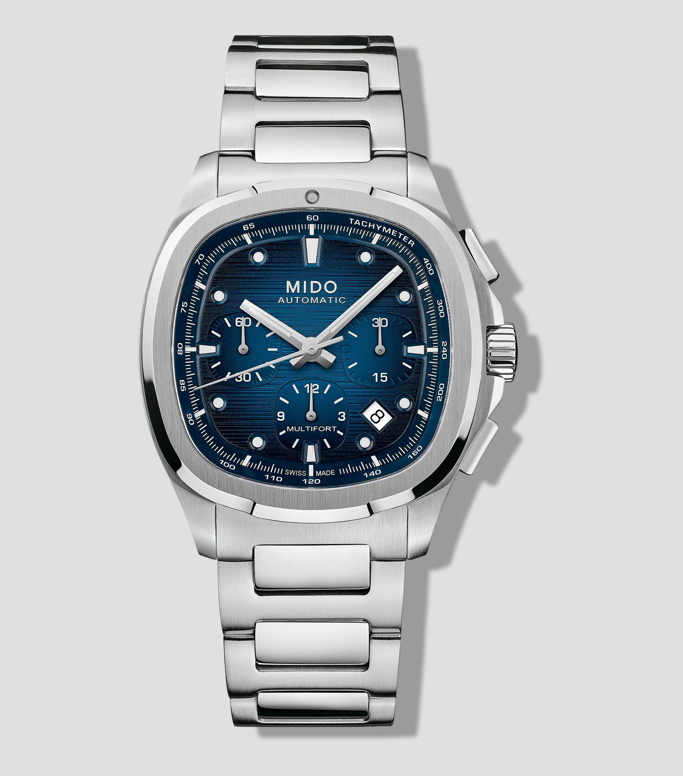 Reloj para Hombre Multifort TV Casual Azul, Plateado