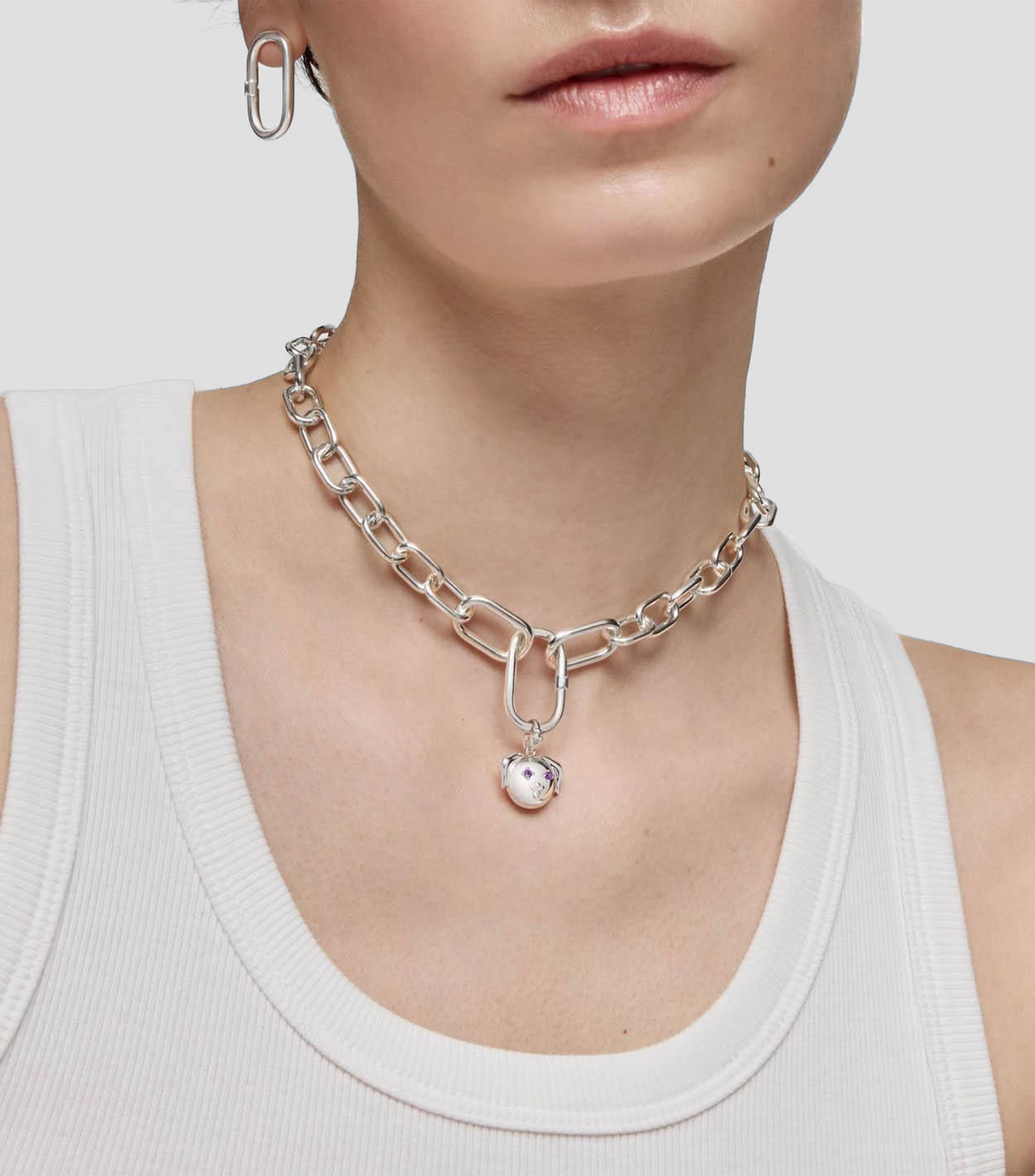 Dije de plata .925 en forma de perro Medallions Mujer