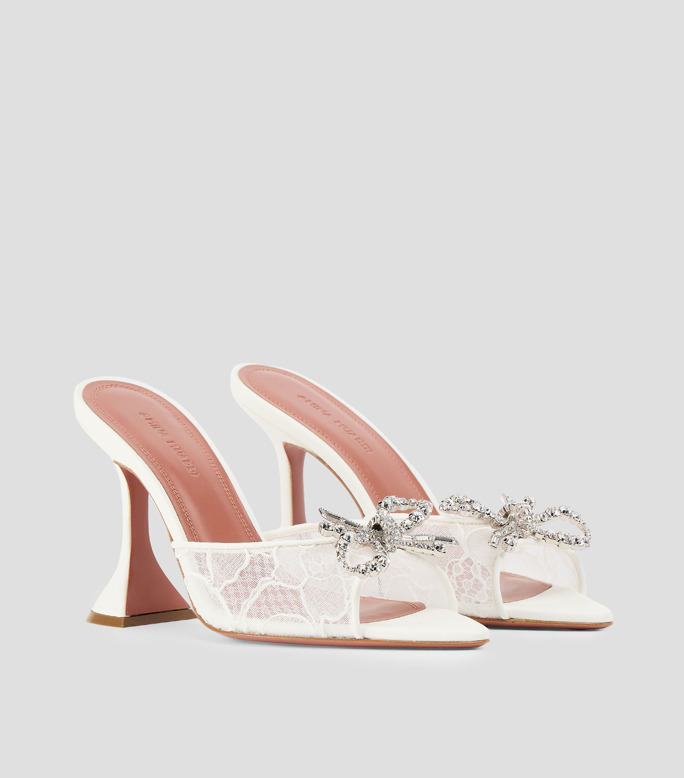 Sandalias con tacón alto media luna Mujer
