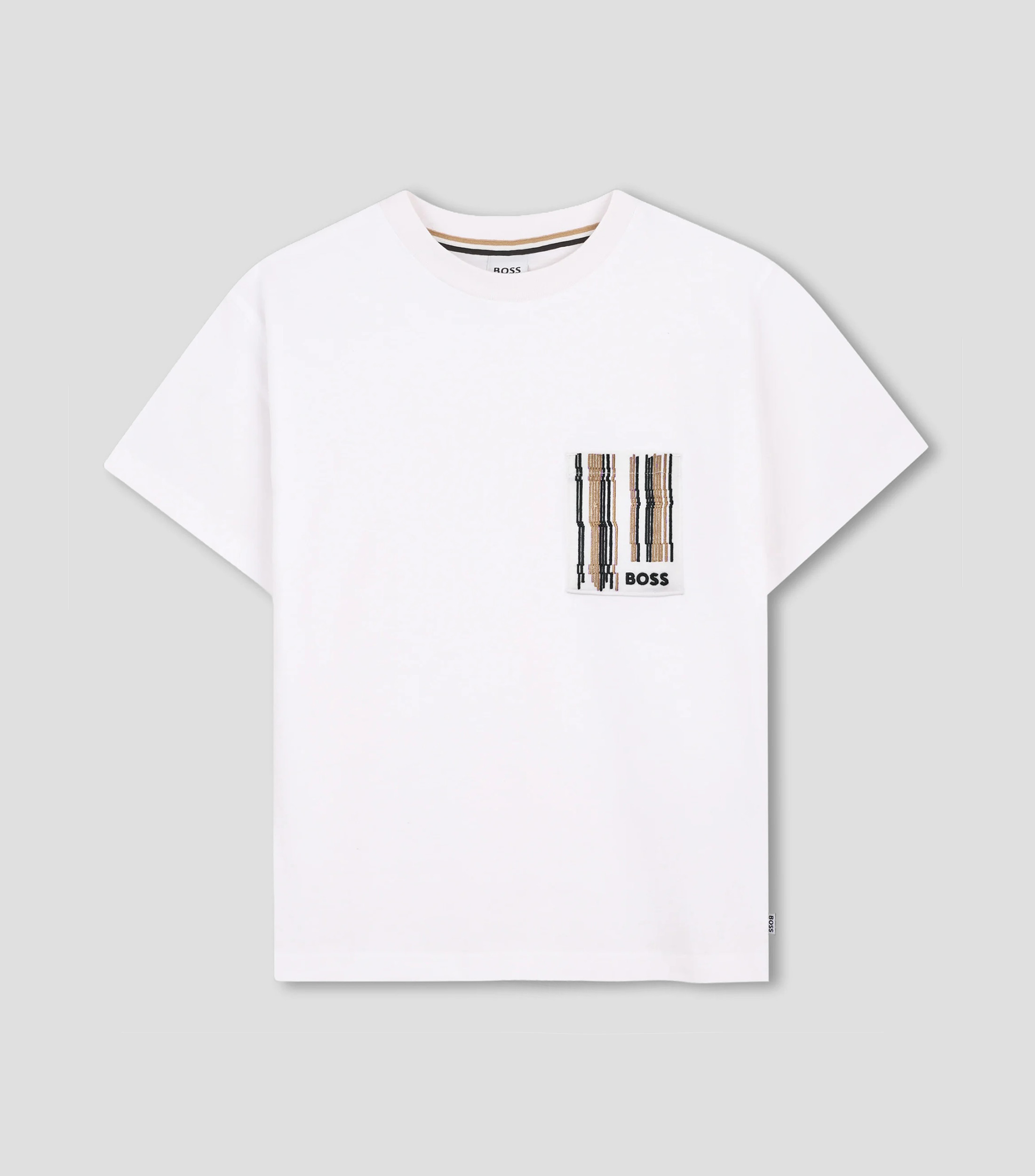 Playera cuello redondo manga corta lisa Niño