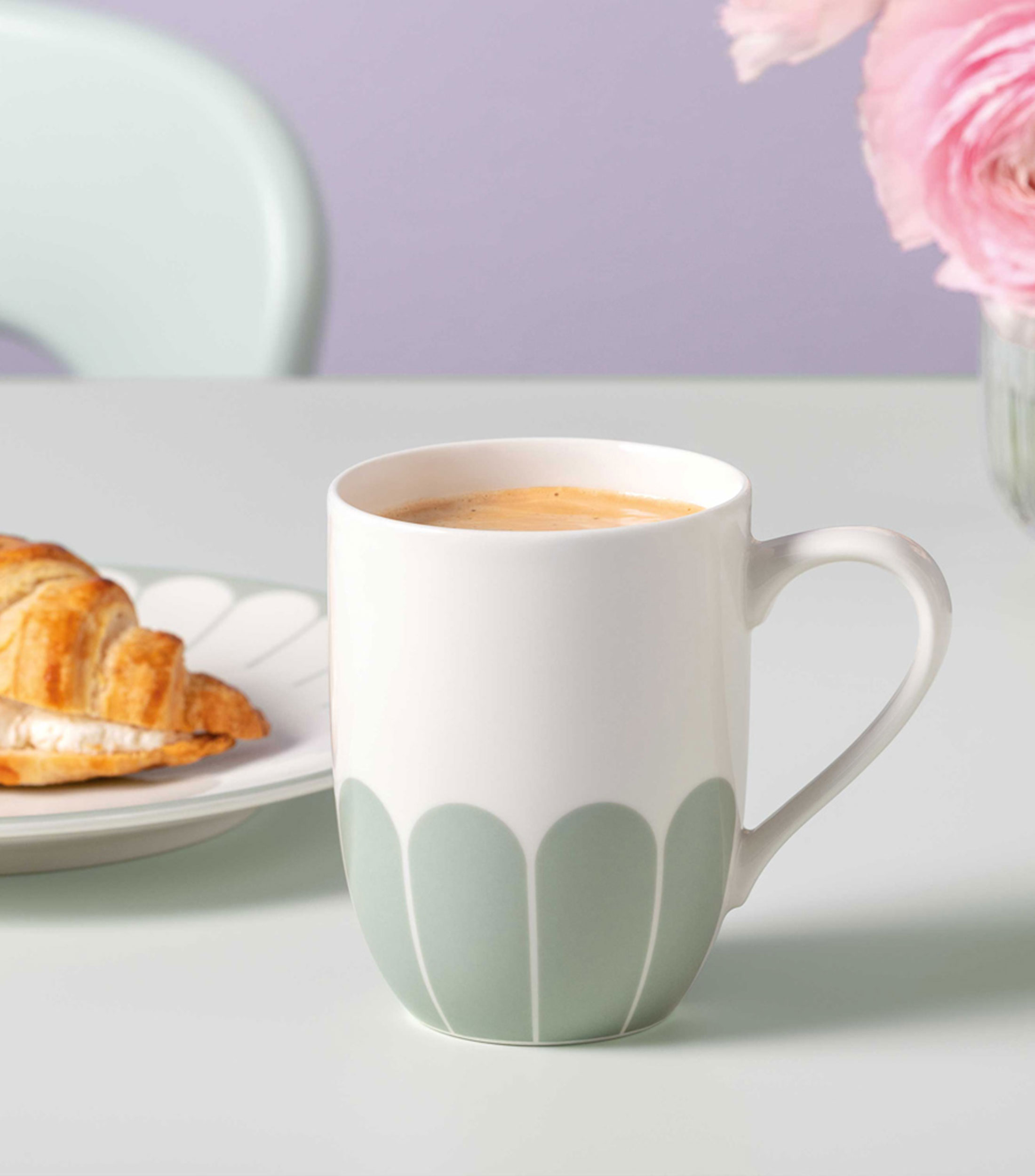 Taza Mug con Asa Fleur Vert
