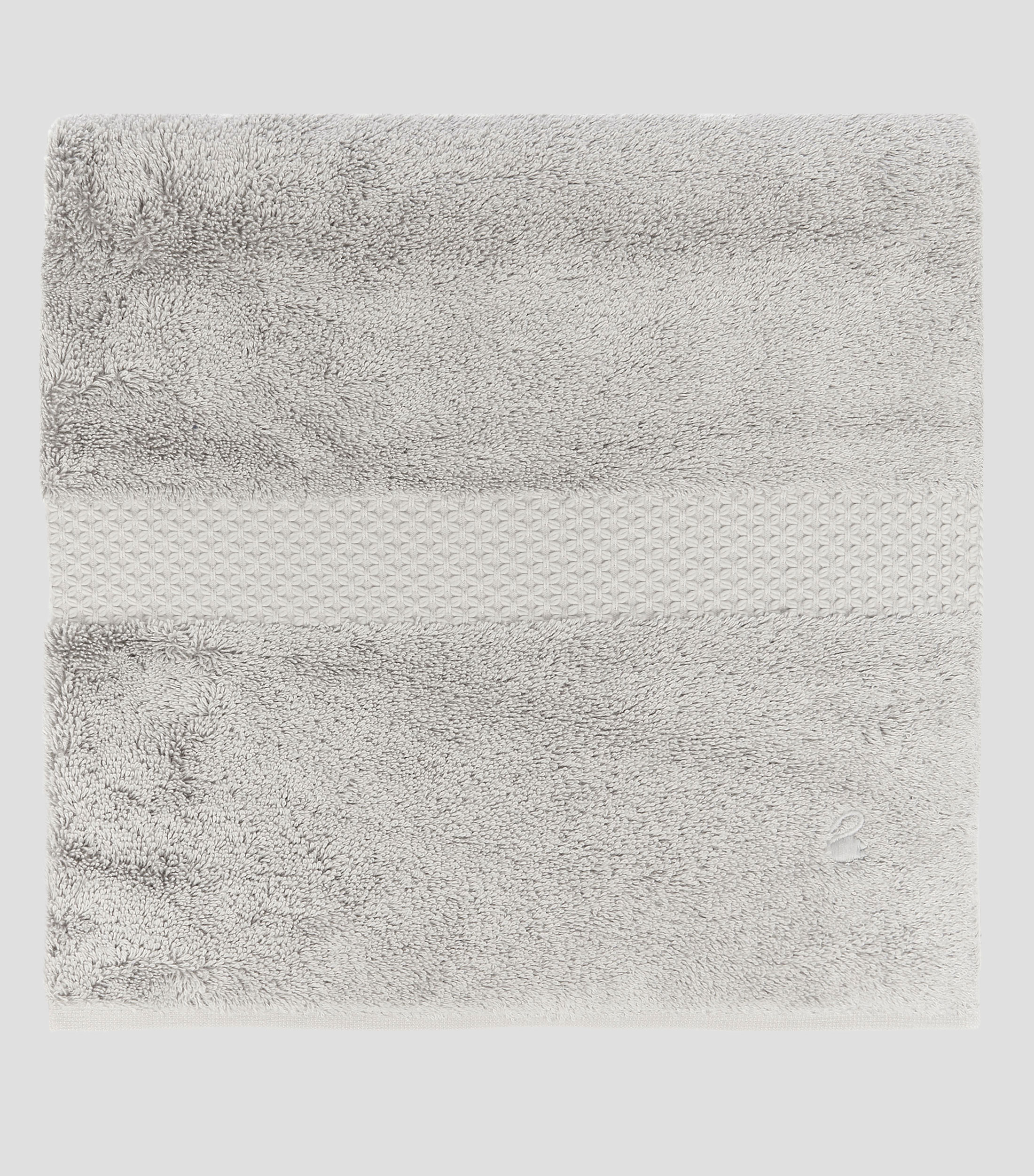 Toalla de medio baño Etoile Platine gris