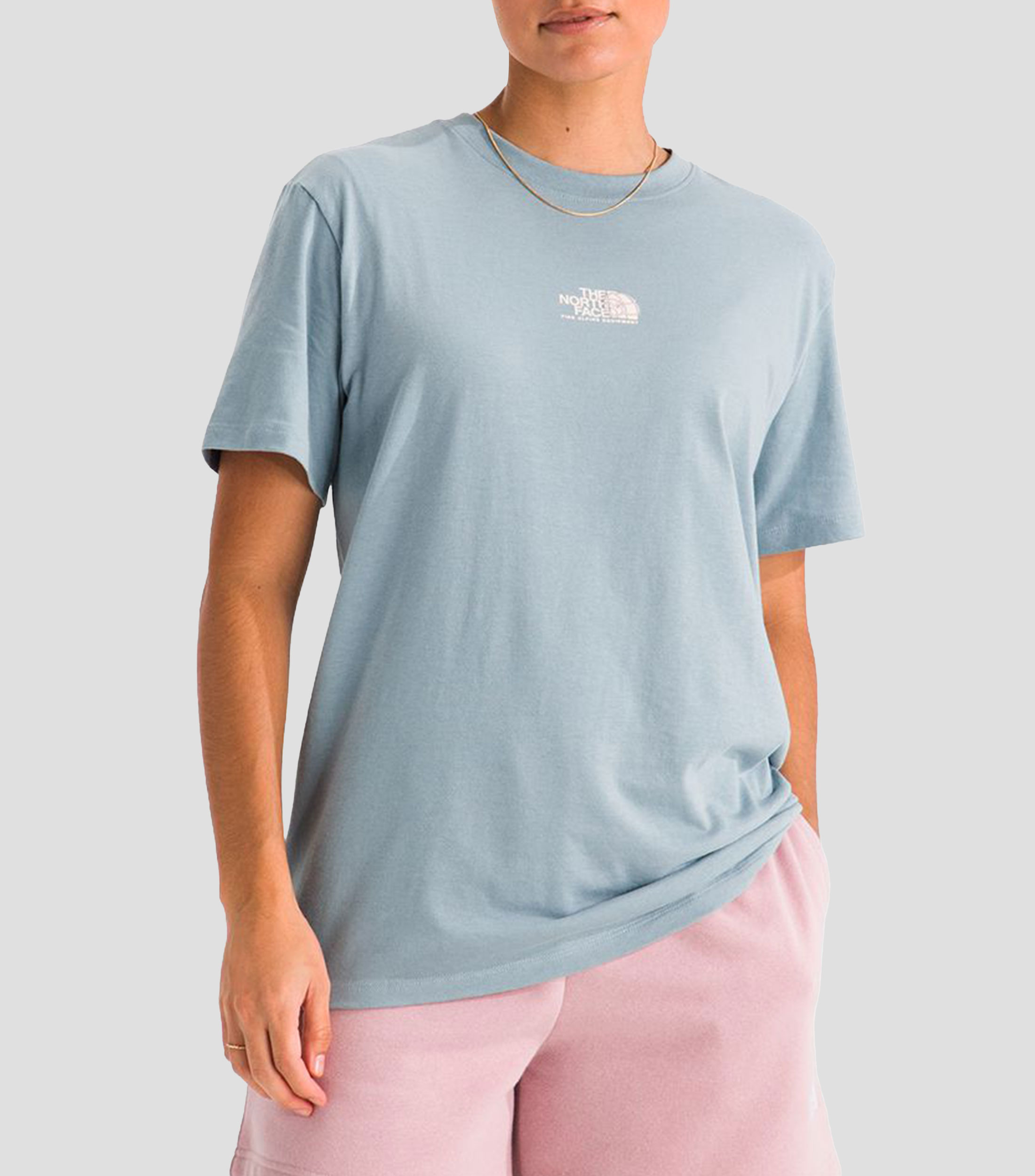 Playera cuello redondo manga corta lisa Floral Alpine Mujer