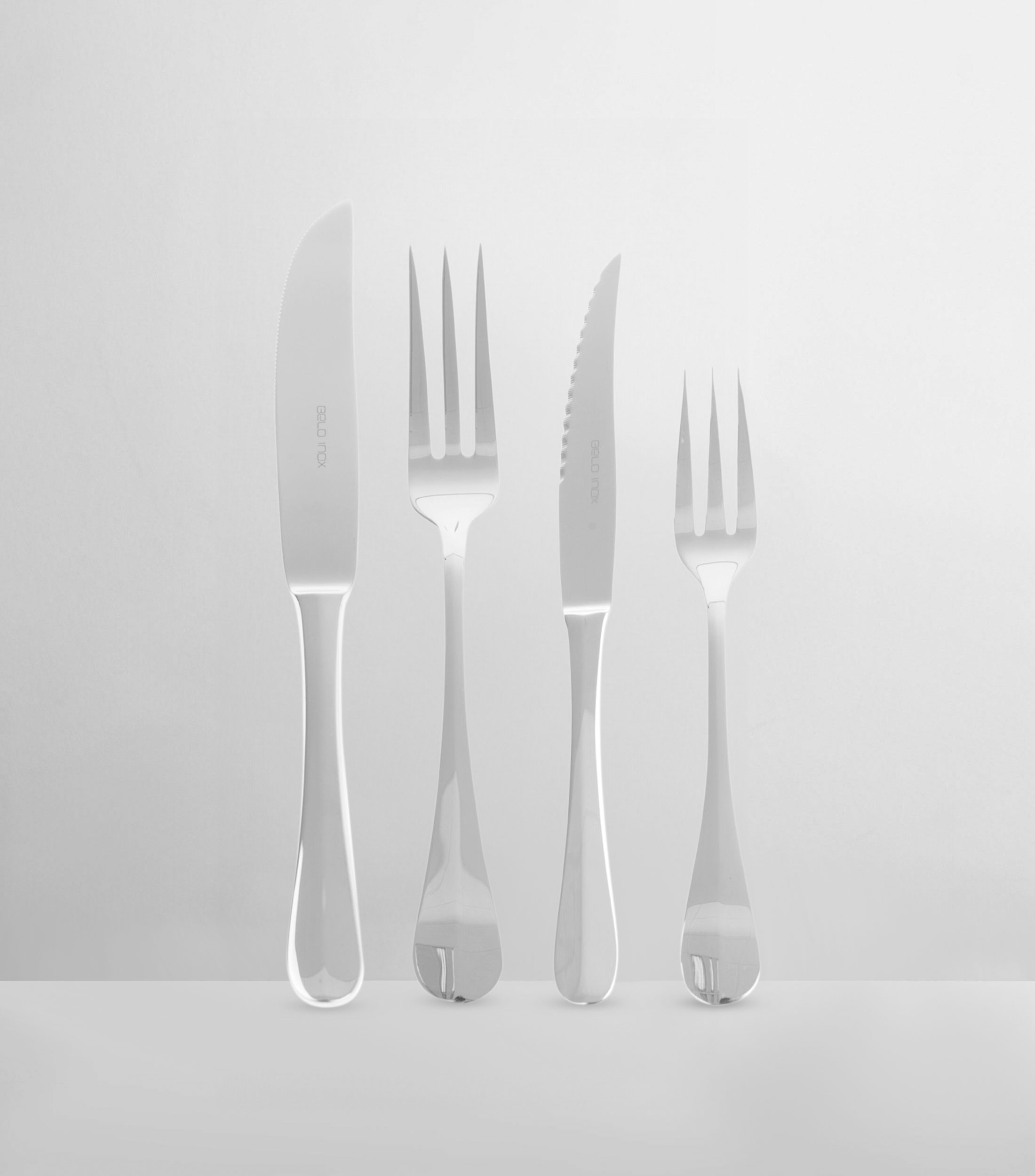 Set de Cubiertos 26 Piezas Chuleteros Baguette en Acero Inoxidable
