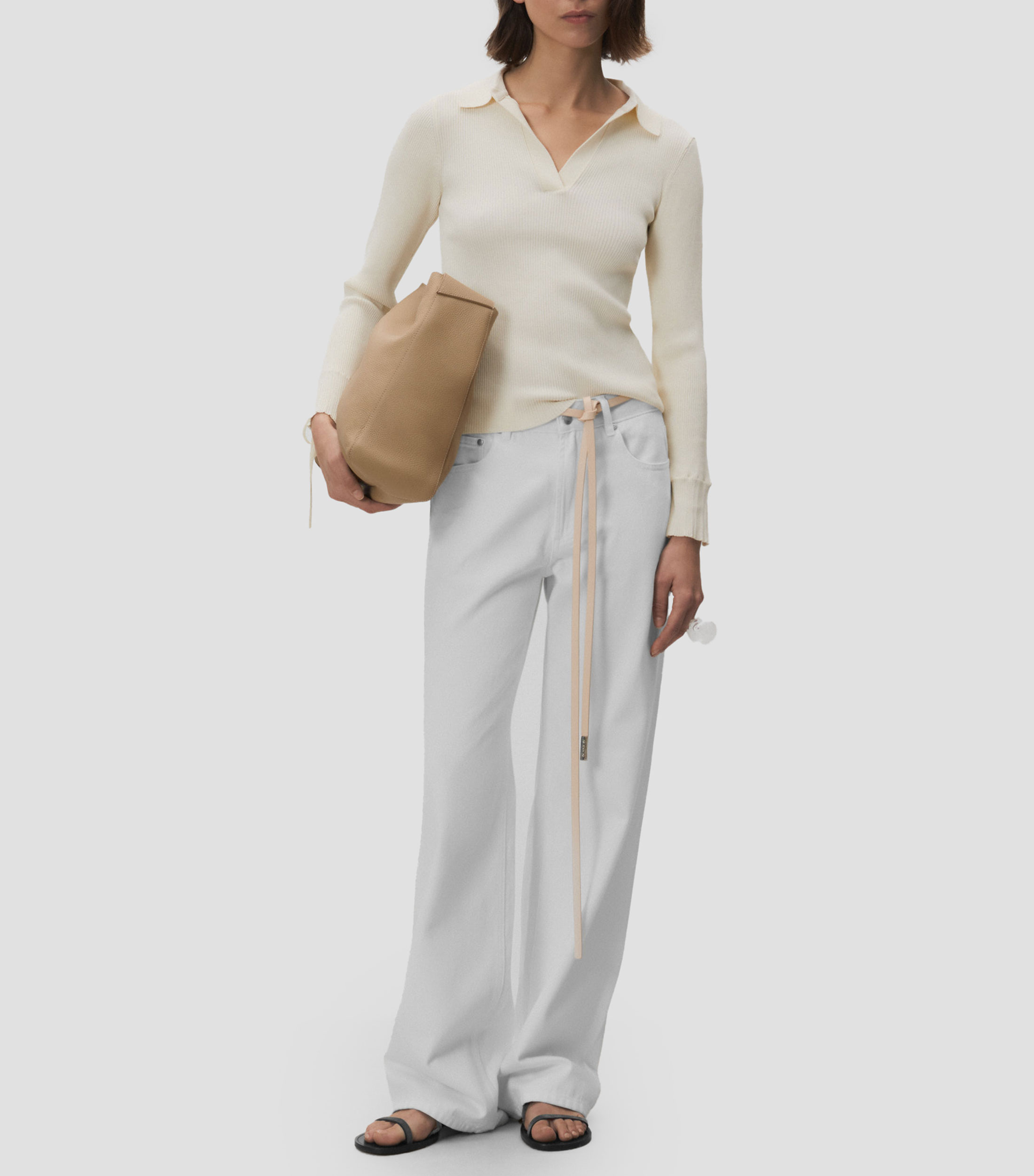 Suéter cuello polo Mujer