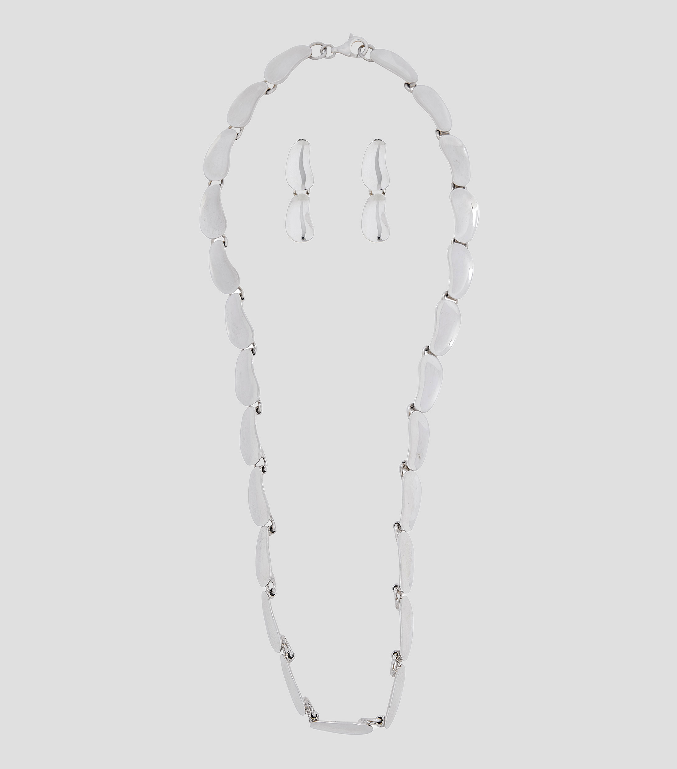 Set de collar y aretes en plata .925 Mujer