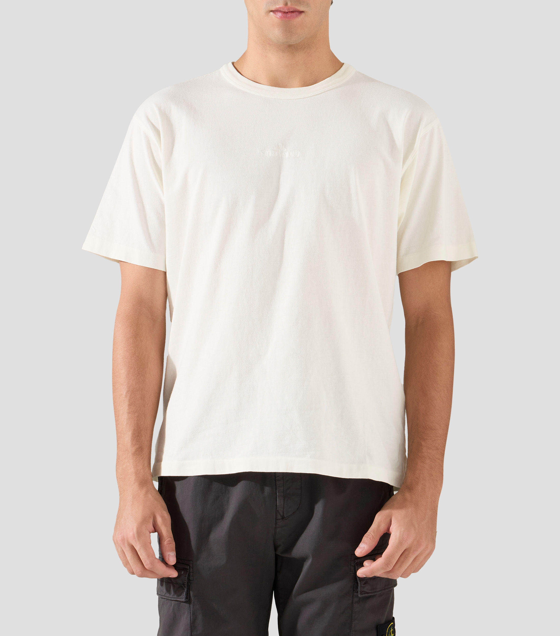 Playera cuello redondo manga corta lisa Hombre