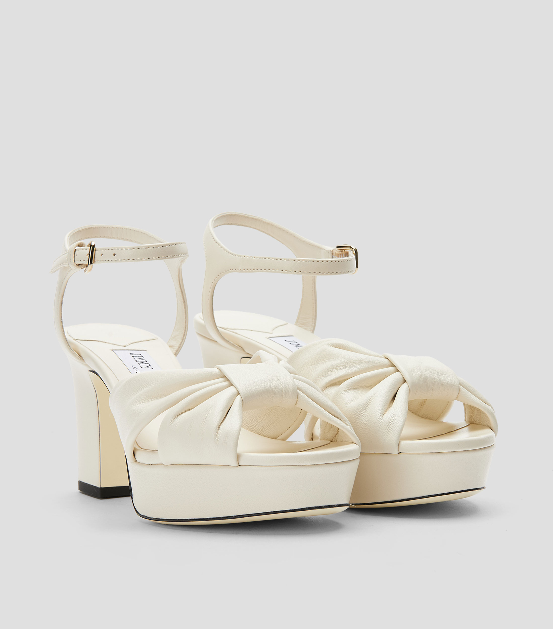 Sandalias con tacón alto cuadrado y plataforma Heloise Mujer