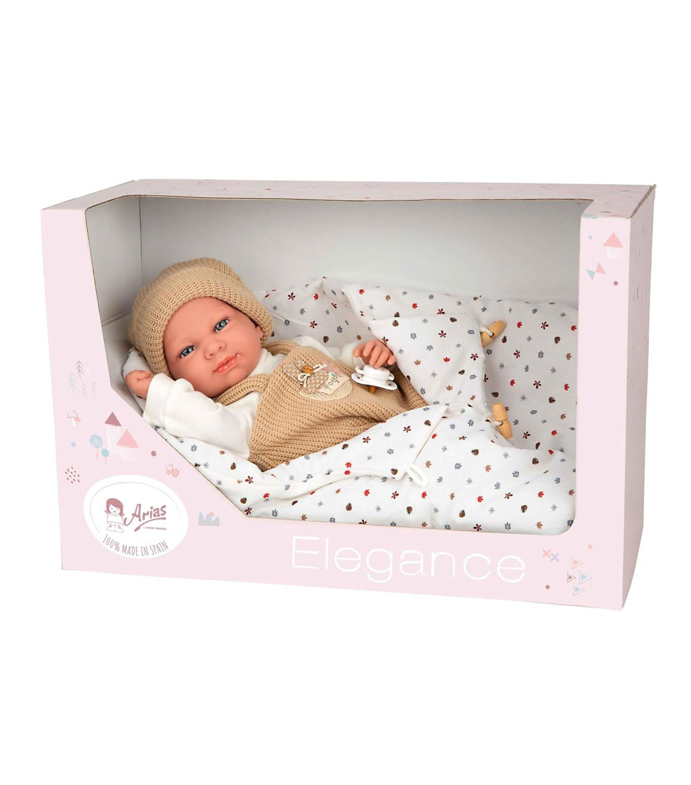 Bebe Cris Elegance 40 cm con Saco de Dormir