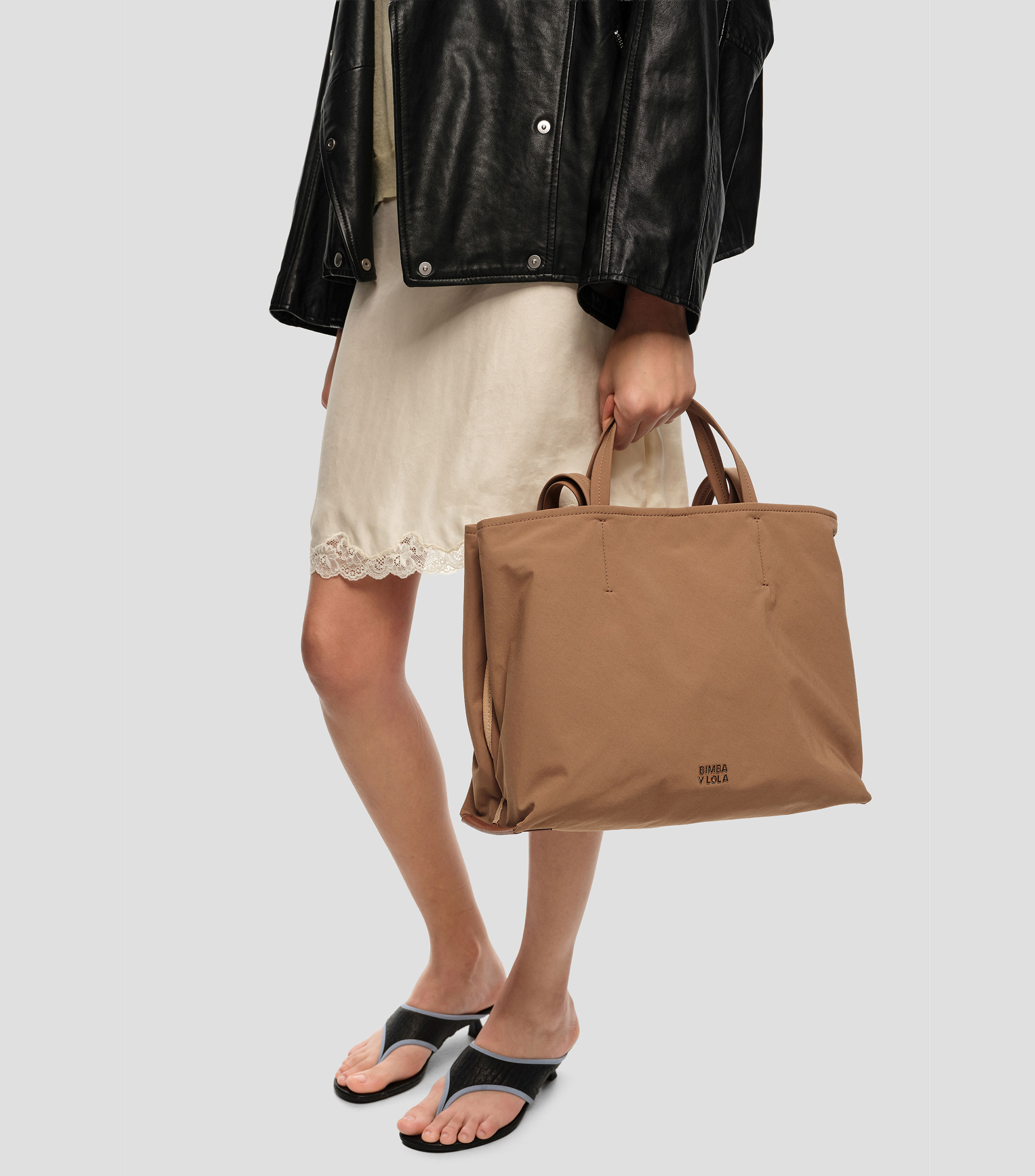 Bolsa shopper Chihuahua grande café Mujer