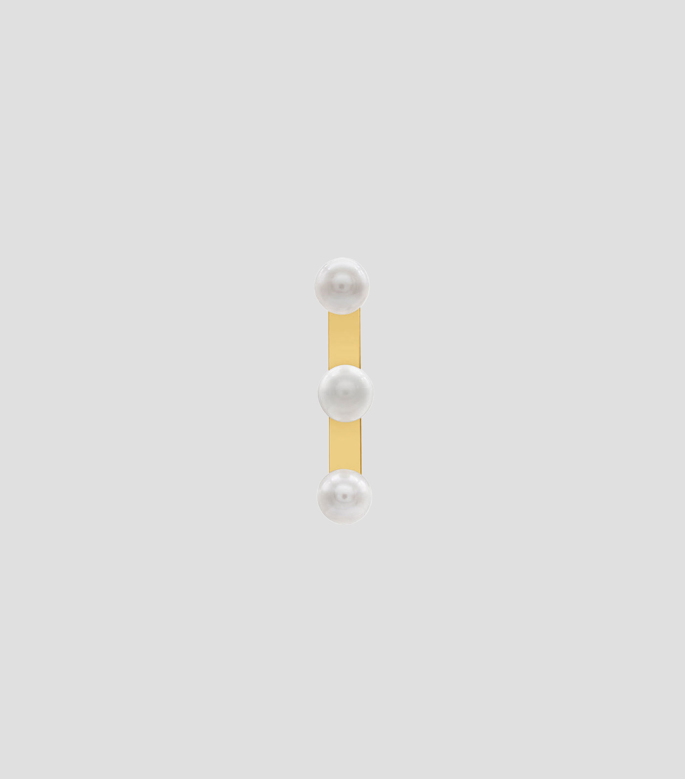 Arete en plata con perla Conexiones Mujer
