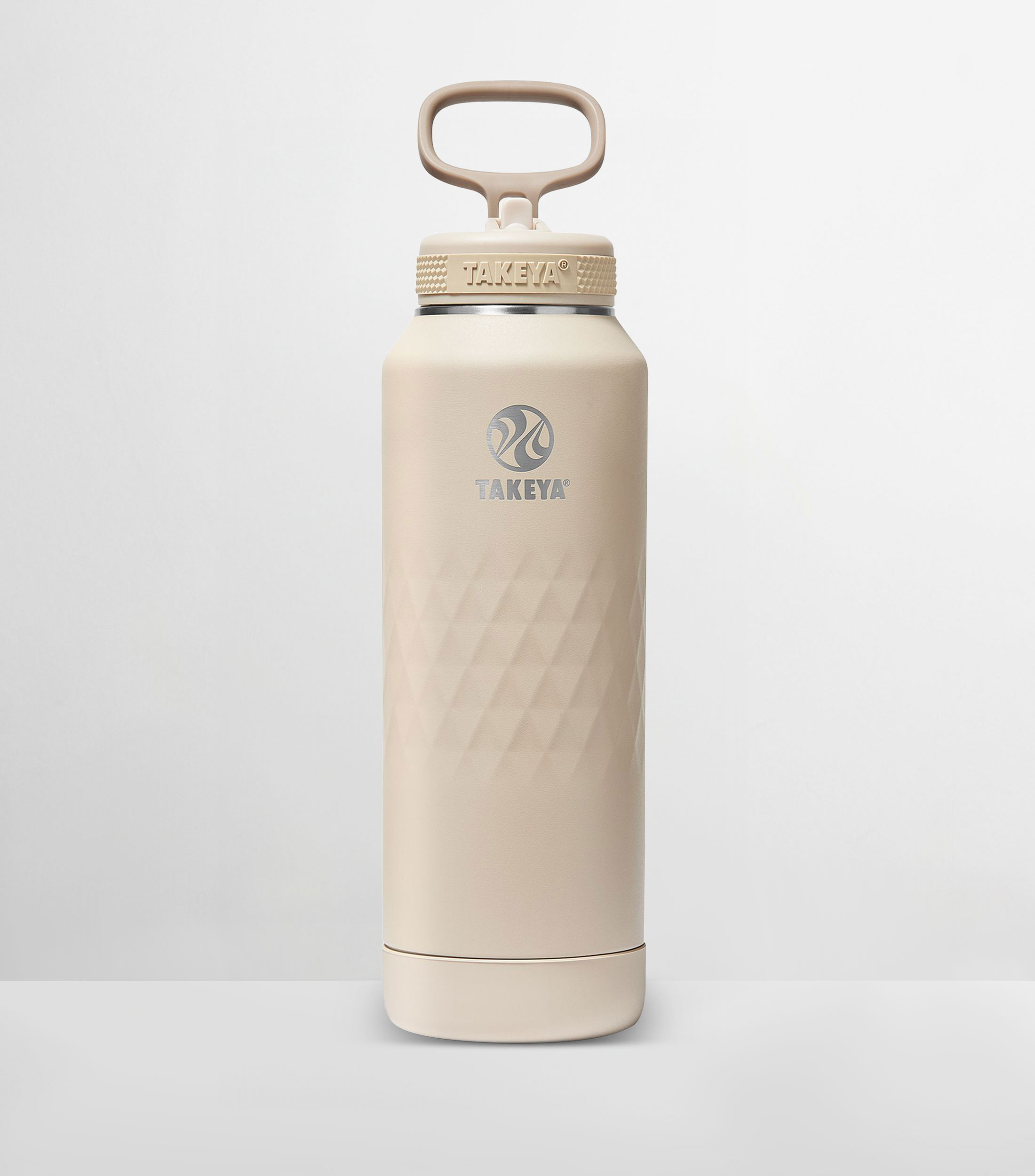 Botella Core con popote Almendra
