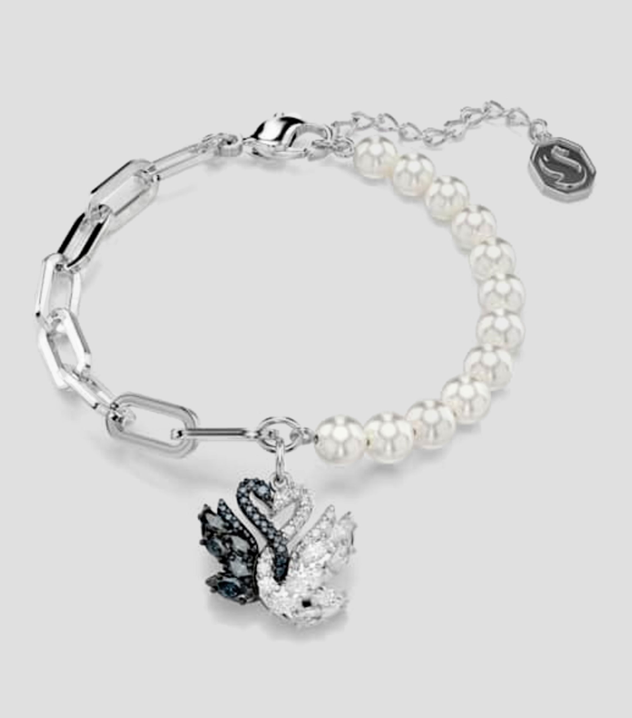 Pulsera con dije de cisne Mujer