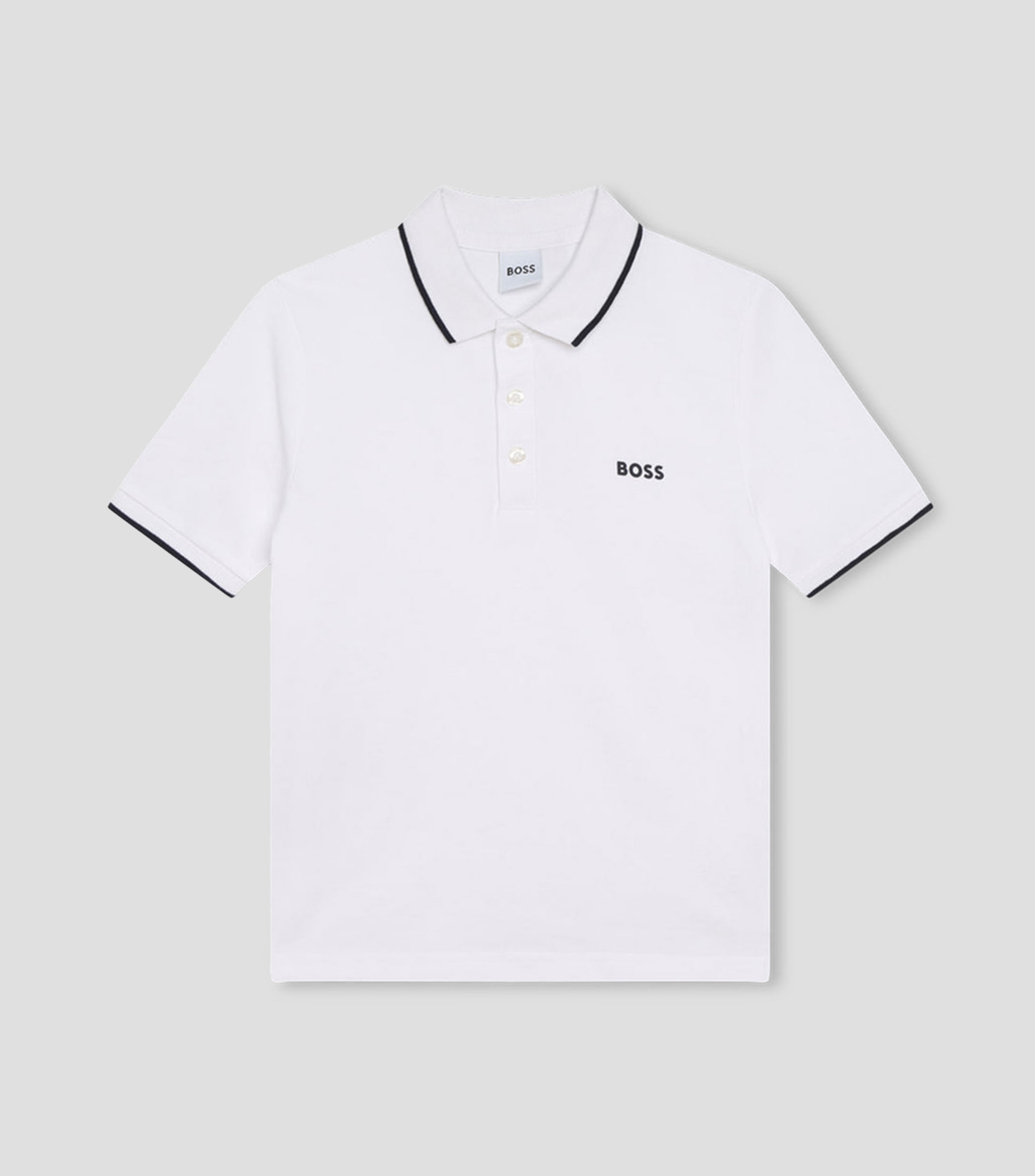 Playera tipo polo manga corta lisa Niño