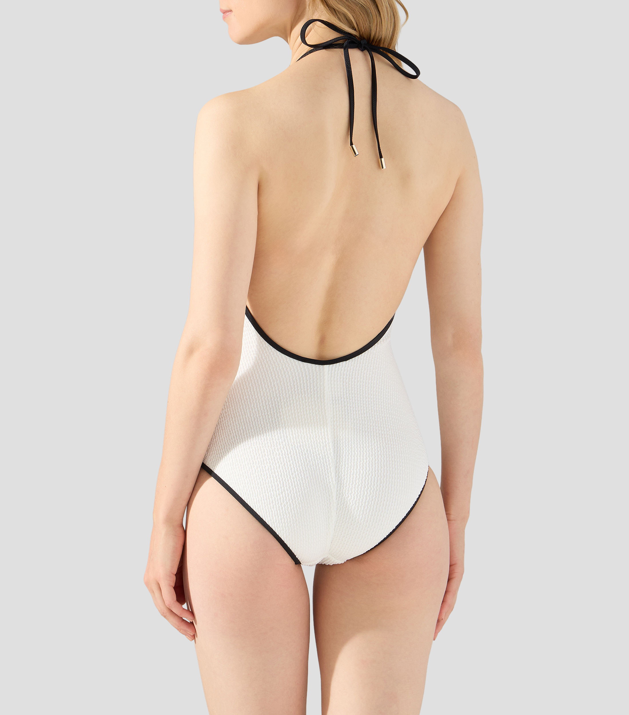Traje de baño liso Mujer