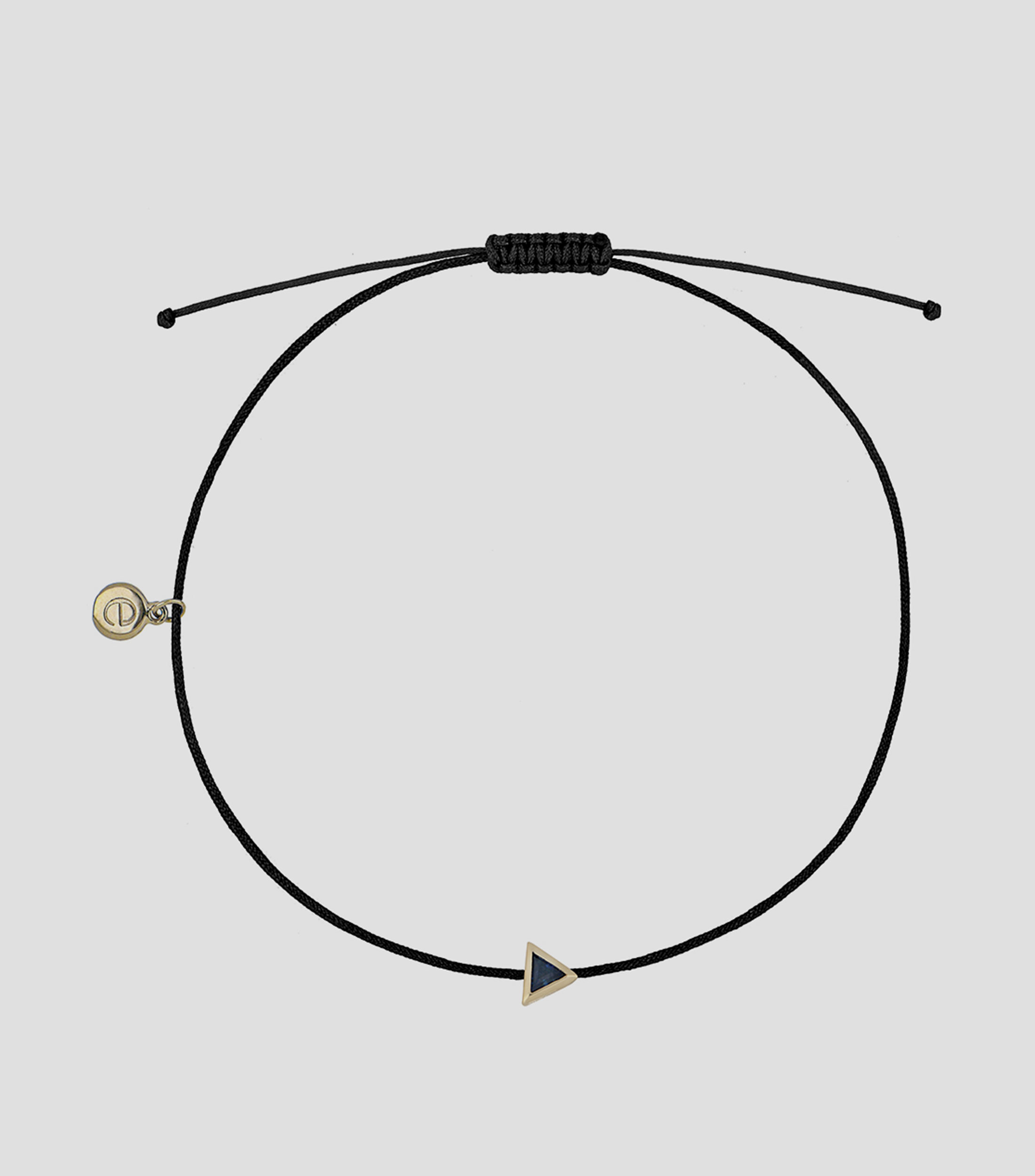 Pulsera negra con zafiro Mujer
