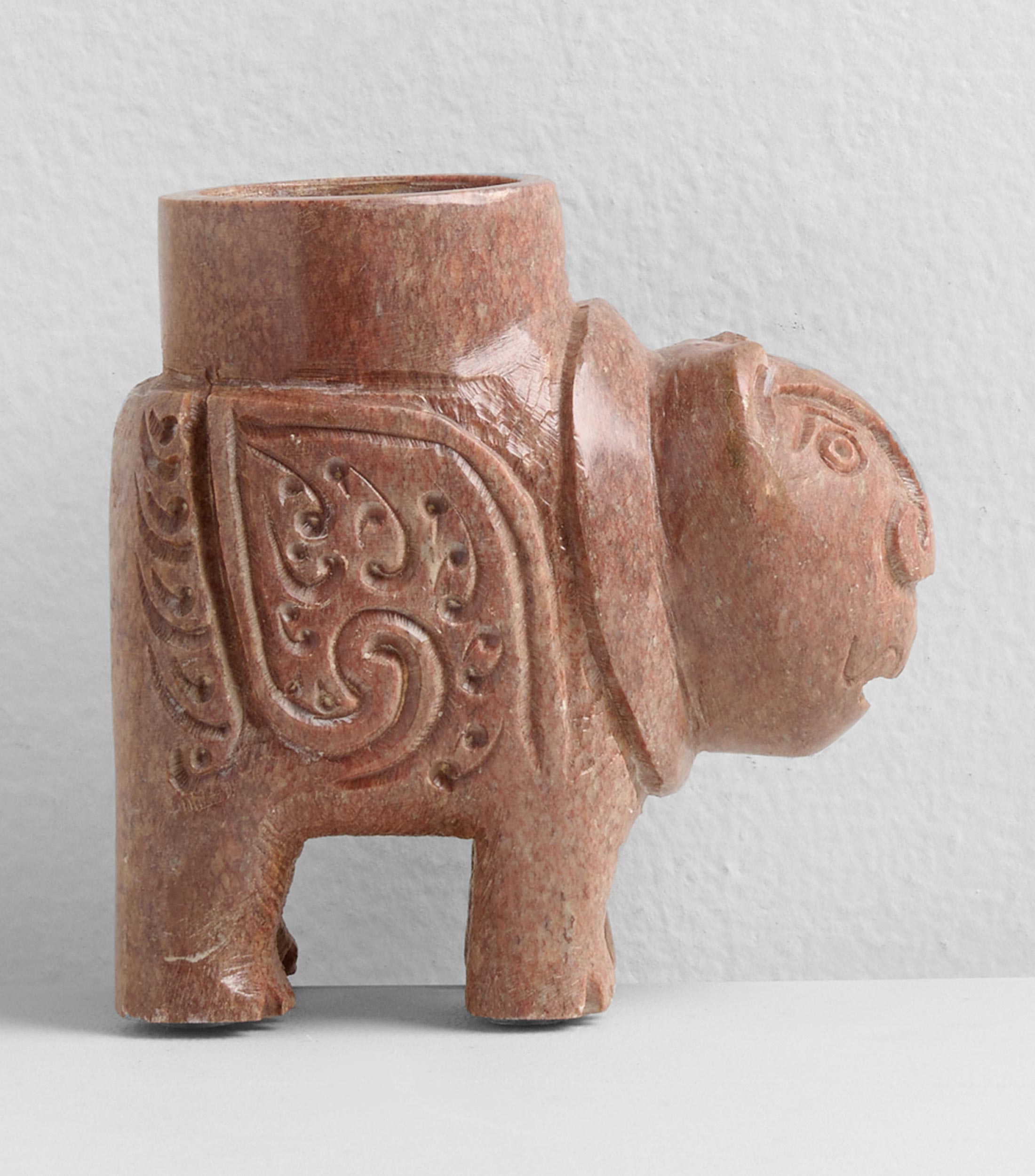 Portavela Animal en piedra