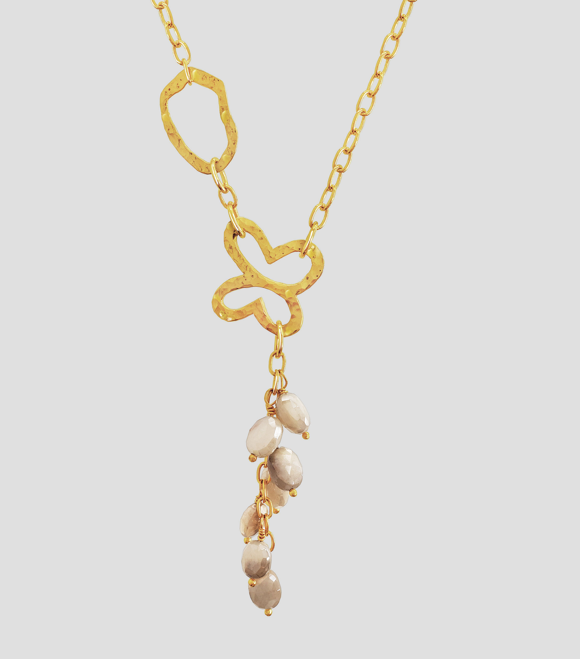 Collar en Plata .925 Liberty con Piedra Luna Mujer