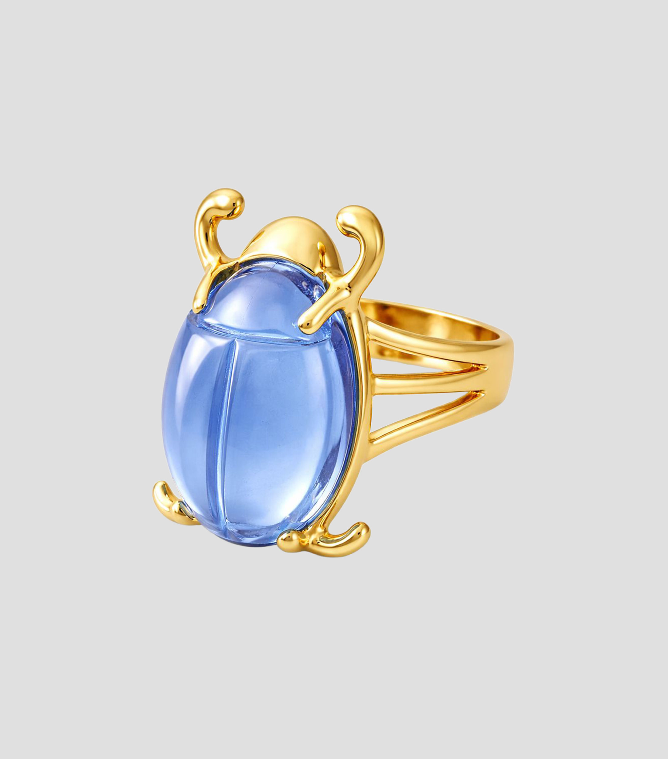 Anillo en Plata .925 Aire con vidrio Mujer