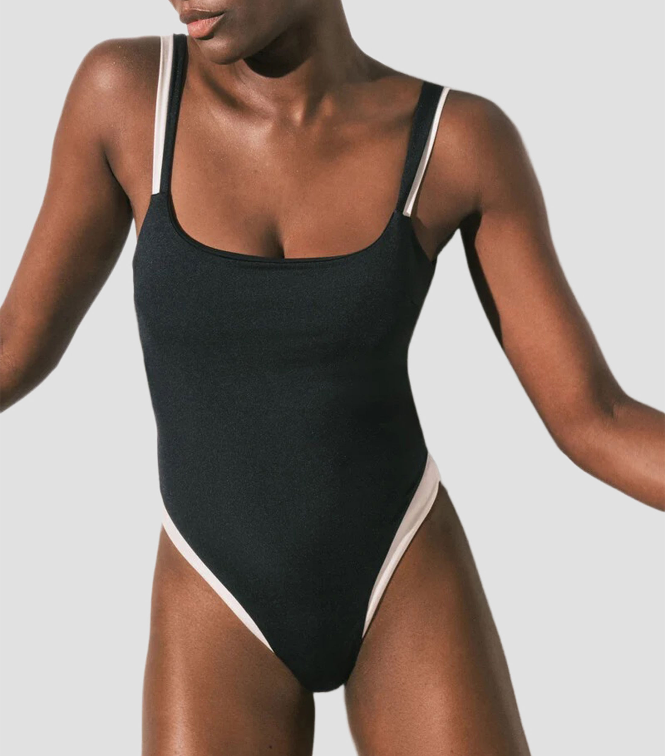 Traje de baño maillot liso Mujer