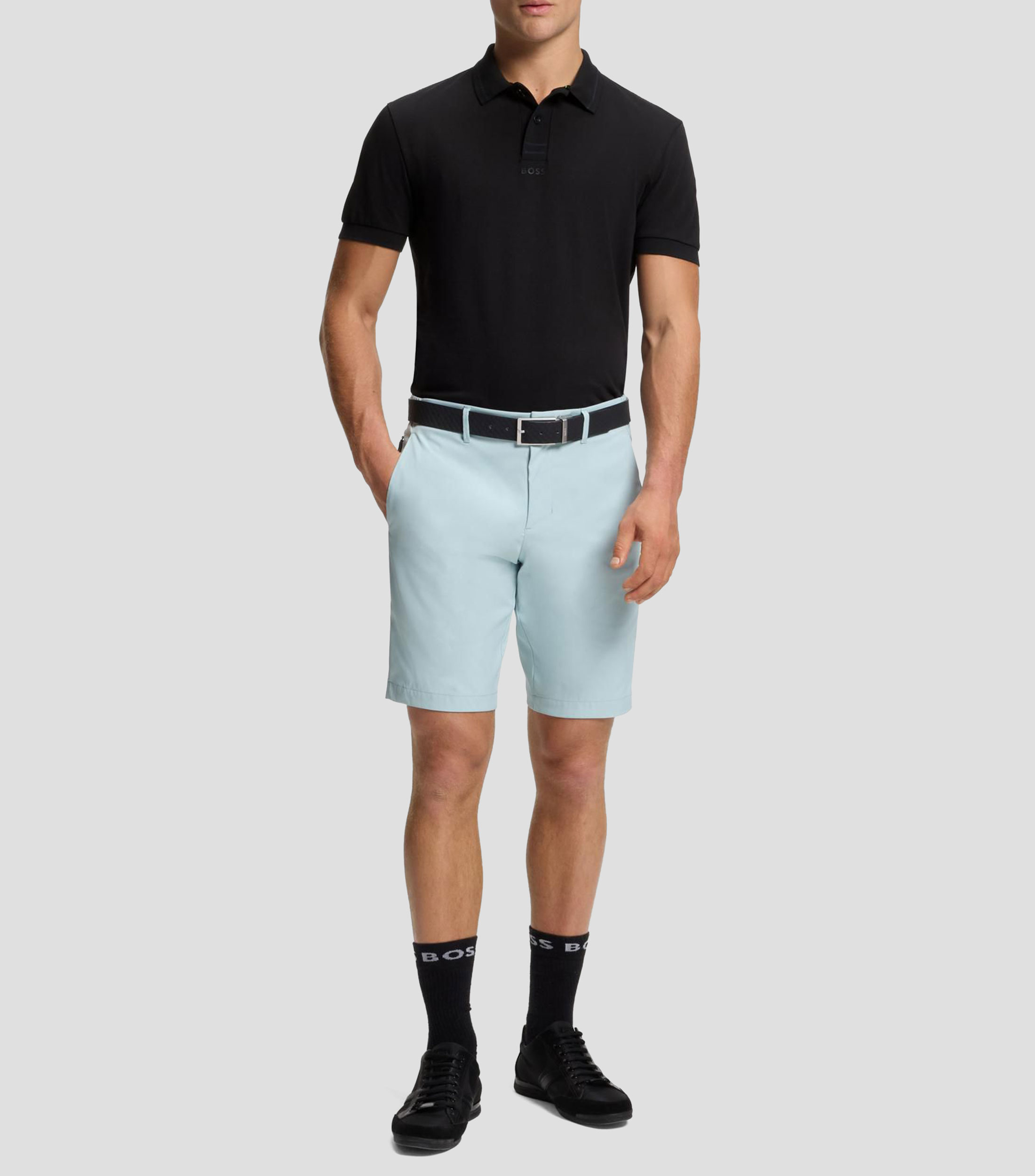Polo slim fit de piqué de algodón Hombre
