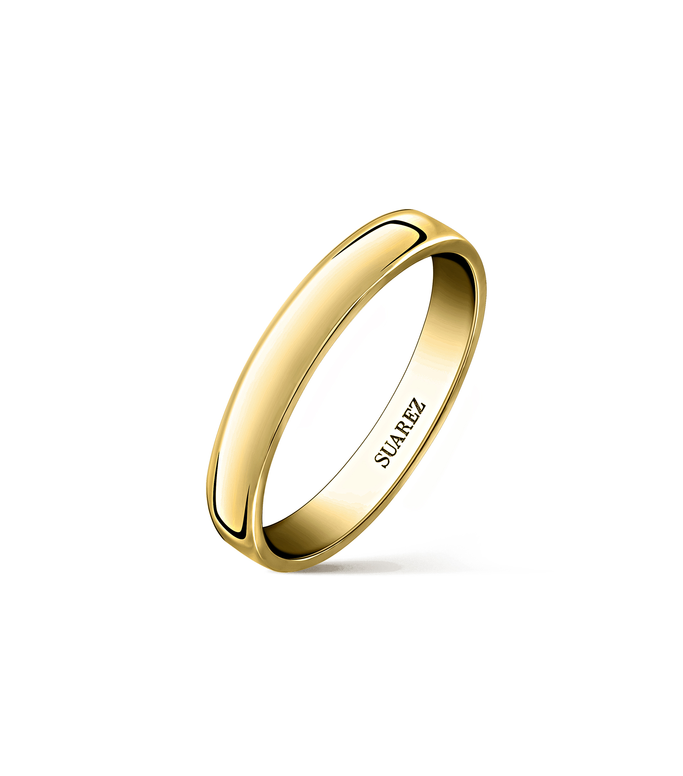 Anillo Solitario en oro amarillo 18 Kts Unisex