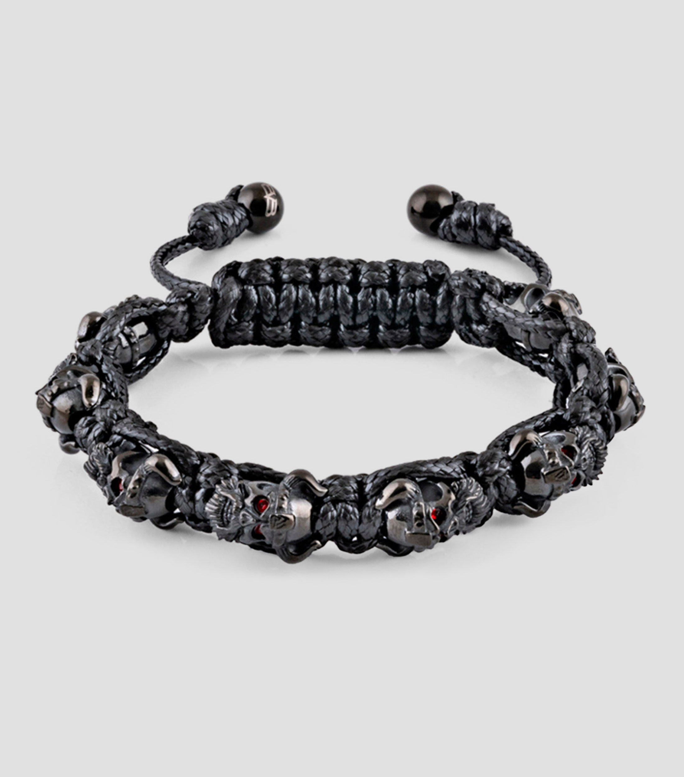 Pulsera con Calaveras Vikingas Joyeria Acero Hombre