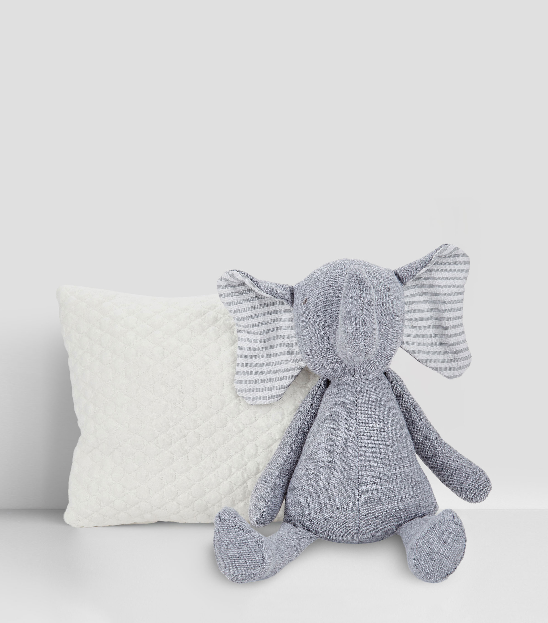 Set de Mini Almohada con Mono Apego Elefante 2 piezas Bebé