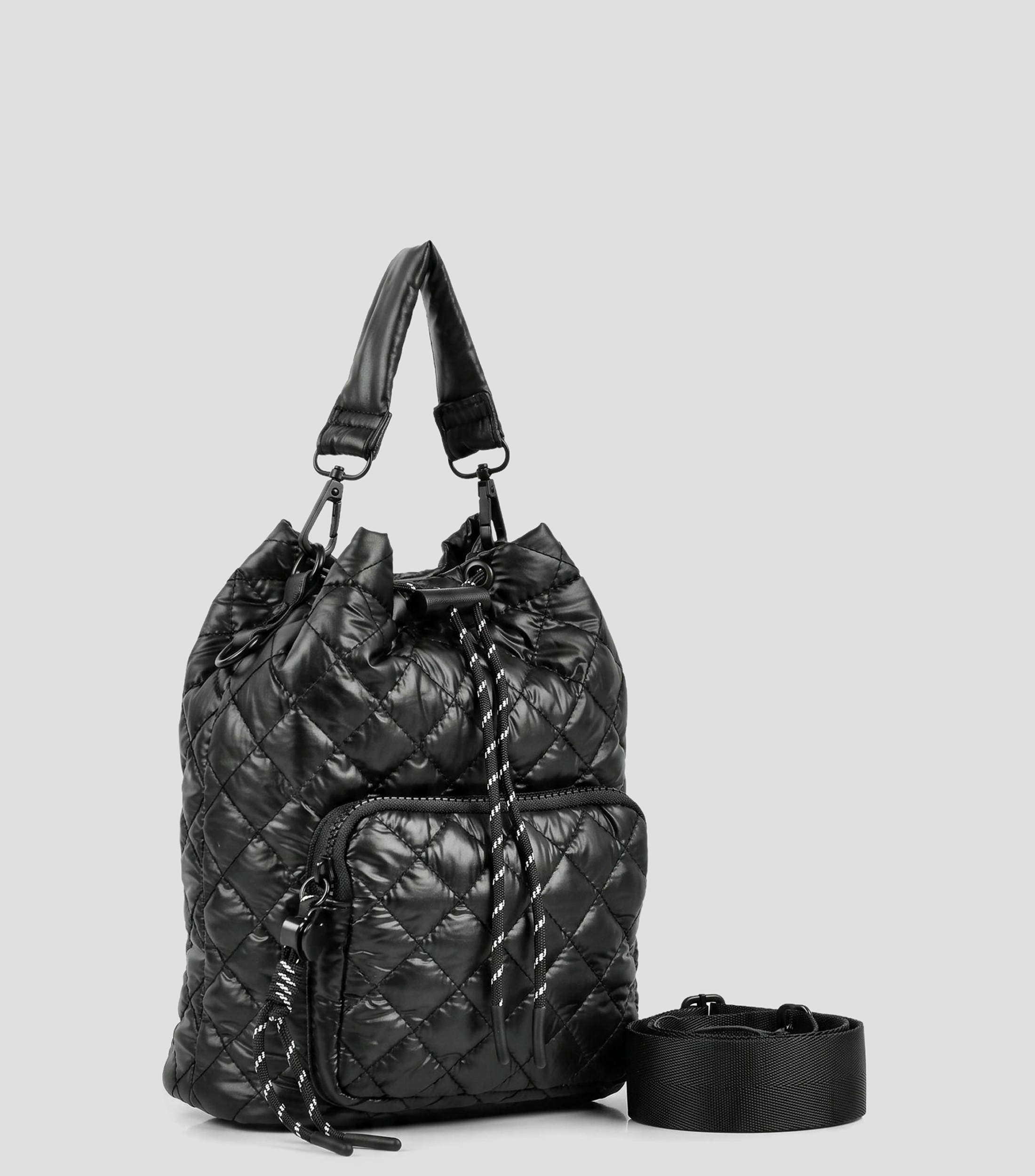Bolsa bucket Chelsea capitonada lisa Mujer