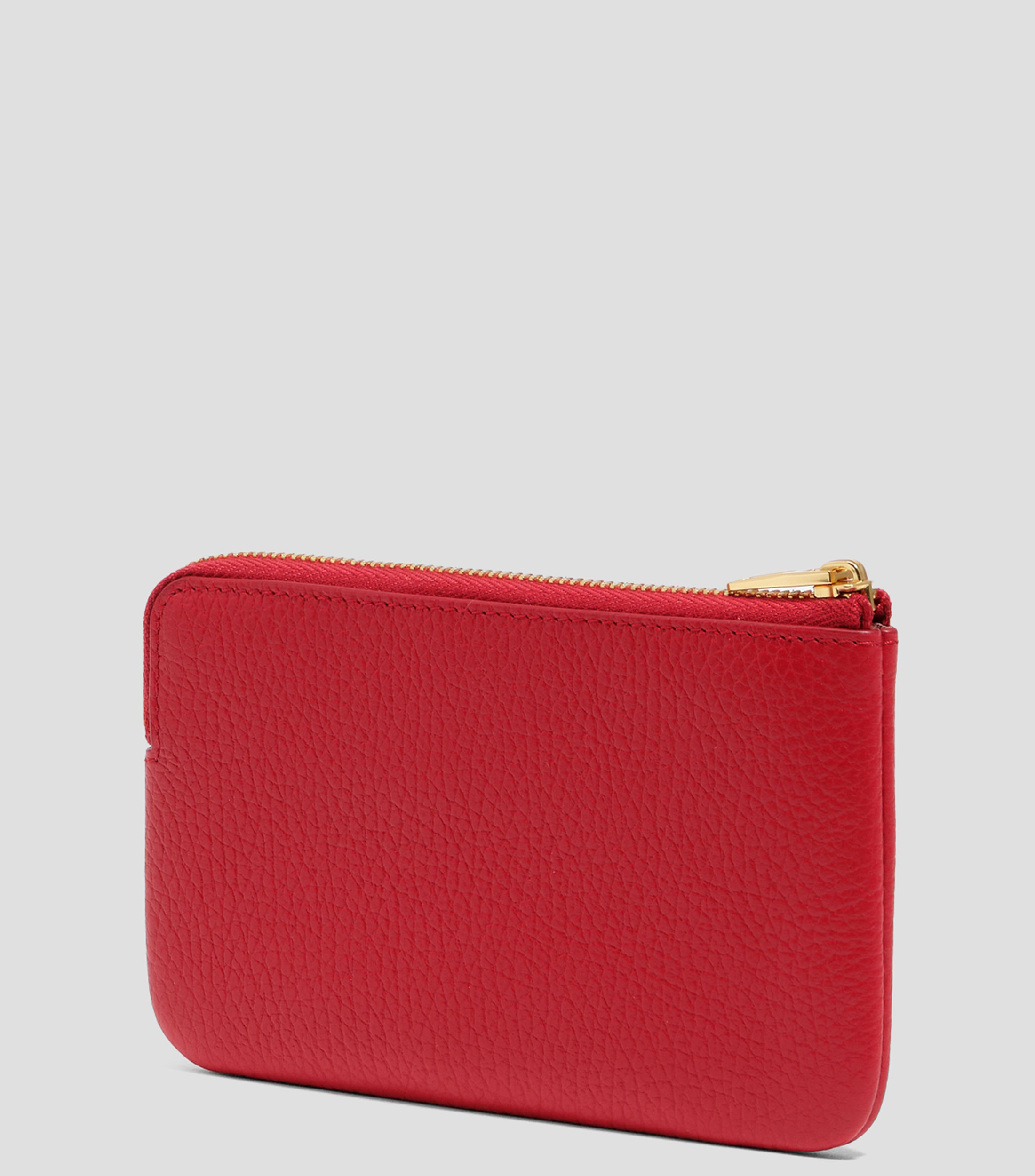 Monedero pequeño piel rojo Mujer