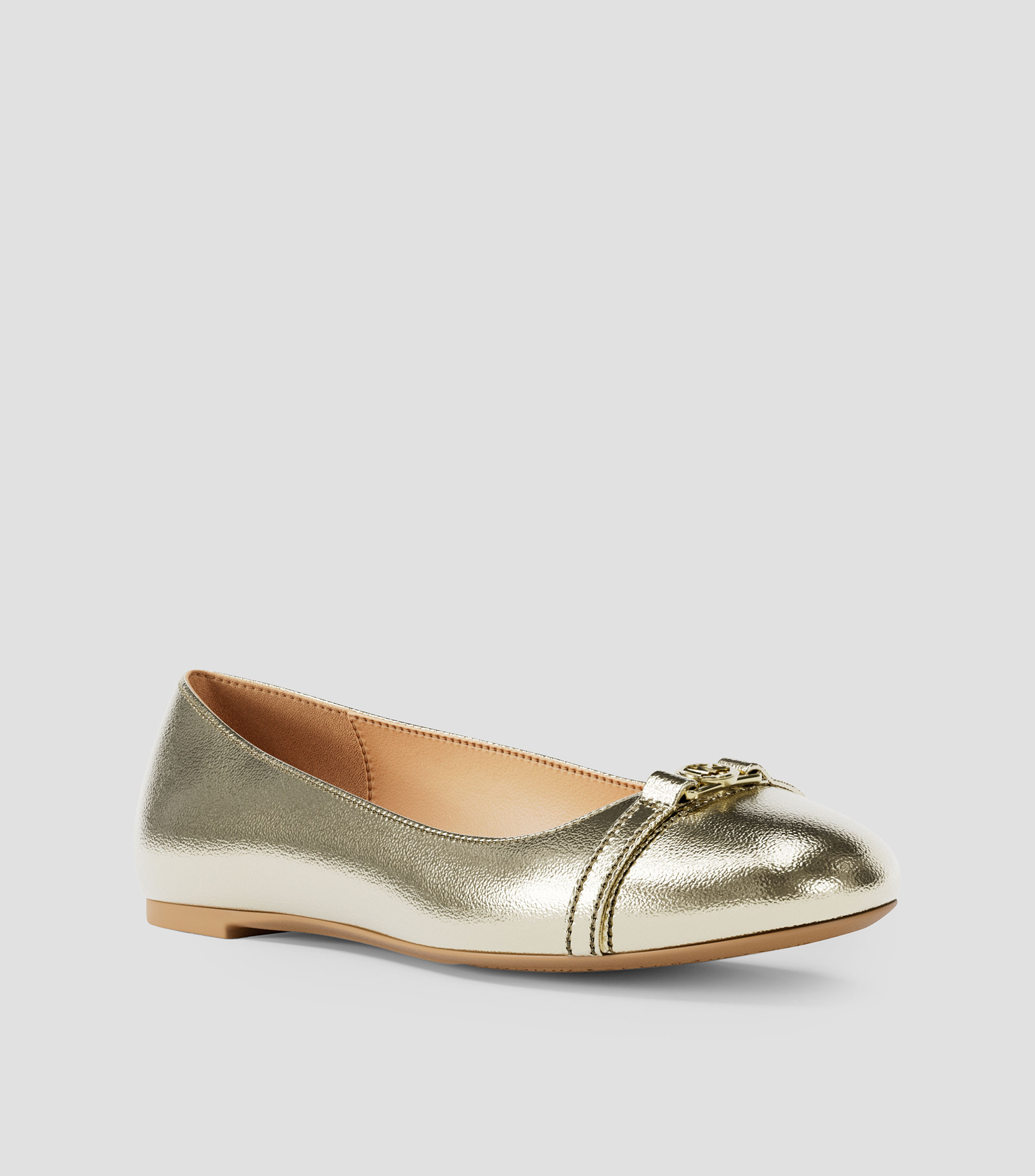 Flats Mandy de piel metalizados Mujer