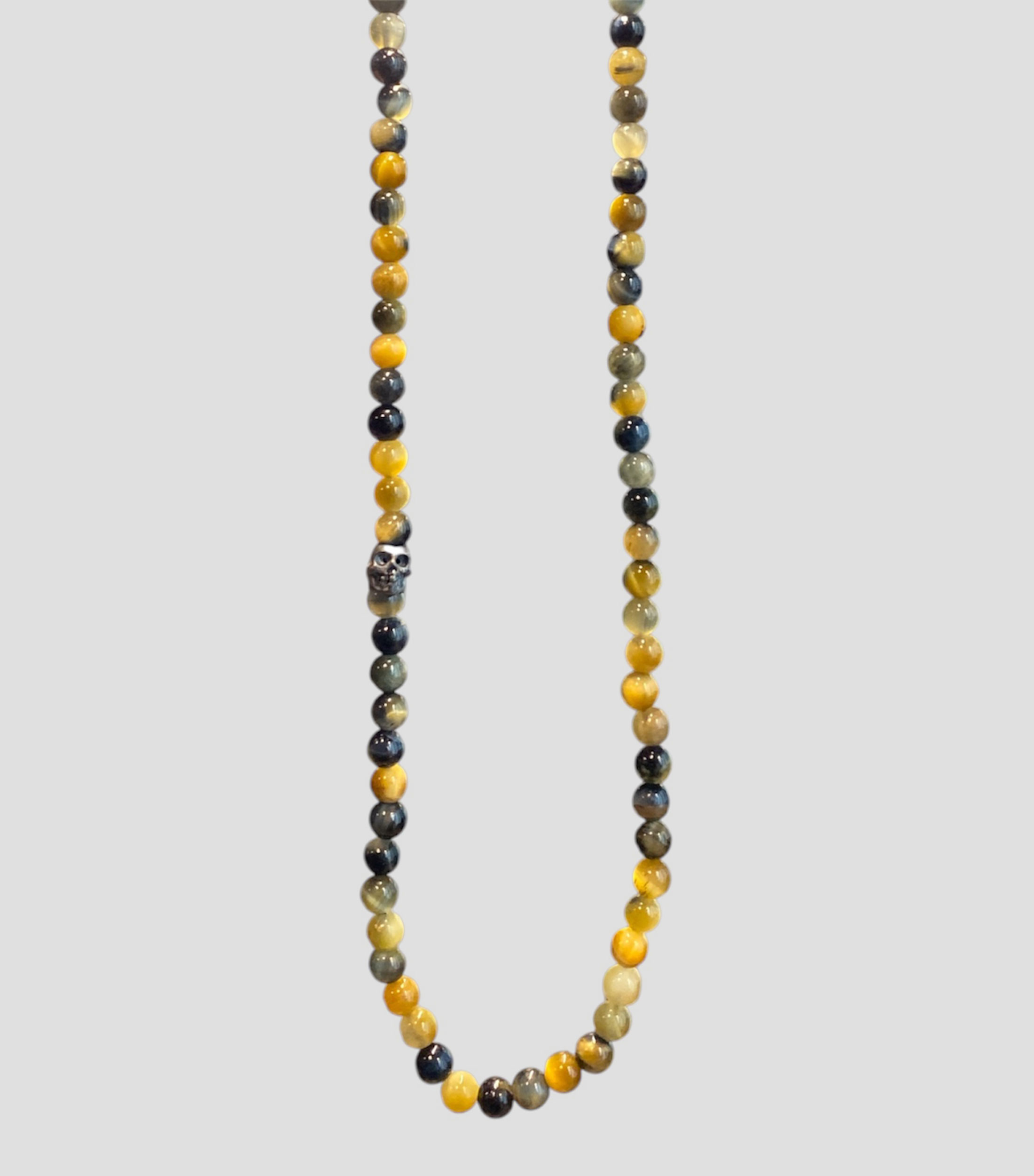 Collar con ojo de tigre Hombre