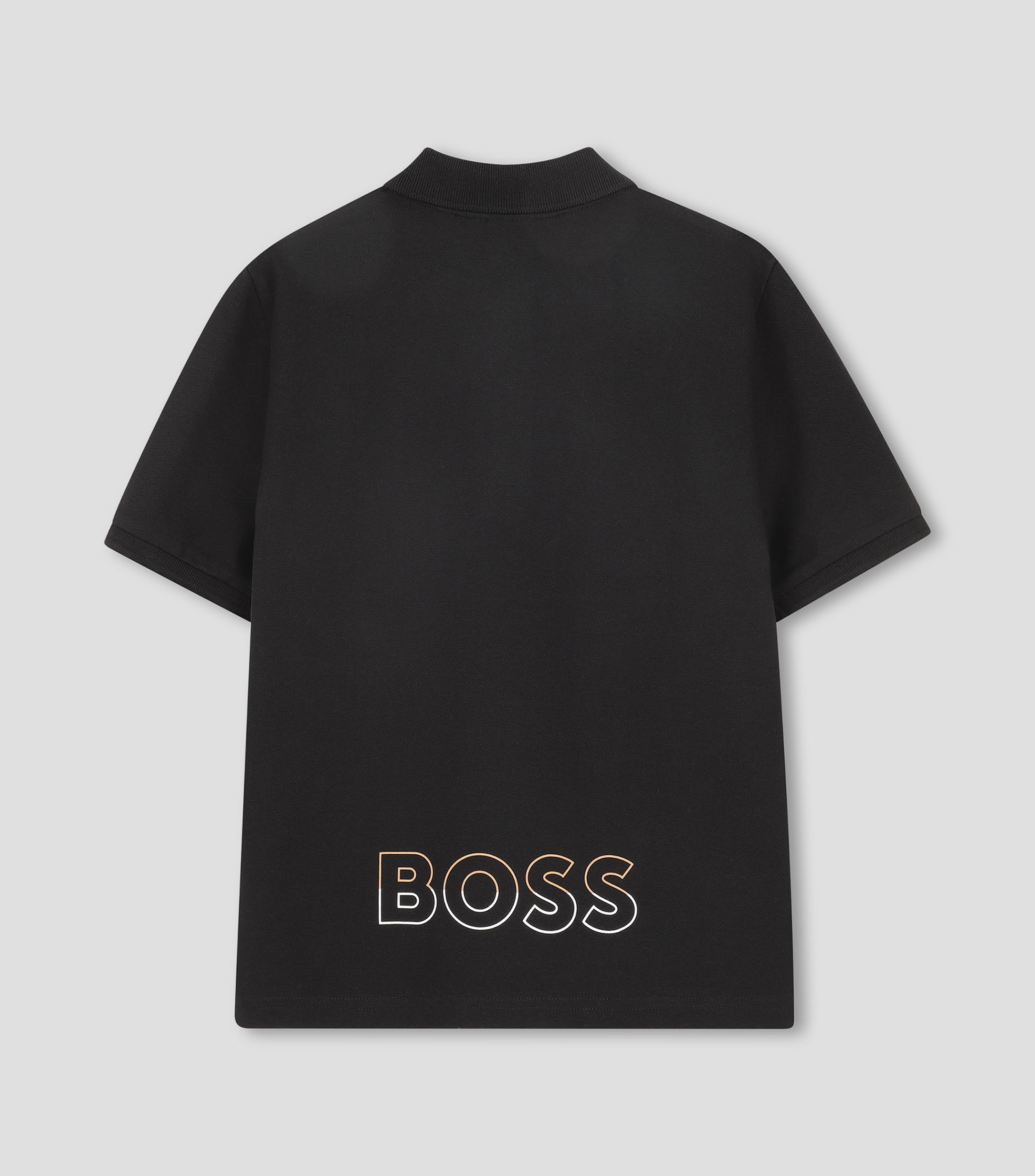 Playera tipo Polo de manga corta estampada Niño