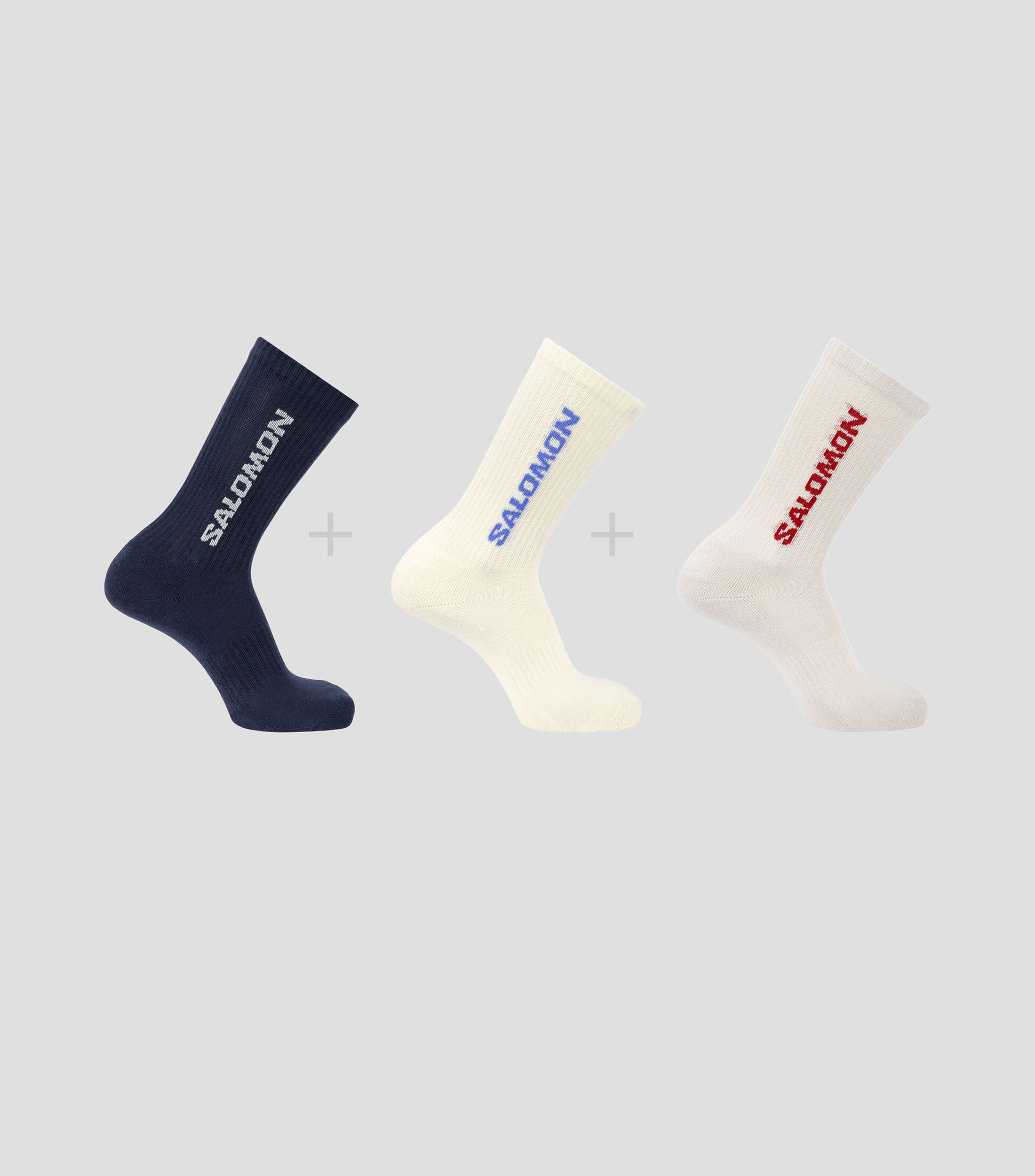 Set 3 calcetines para senderismo estampados Everyday Crew Hombre