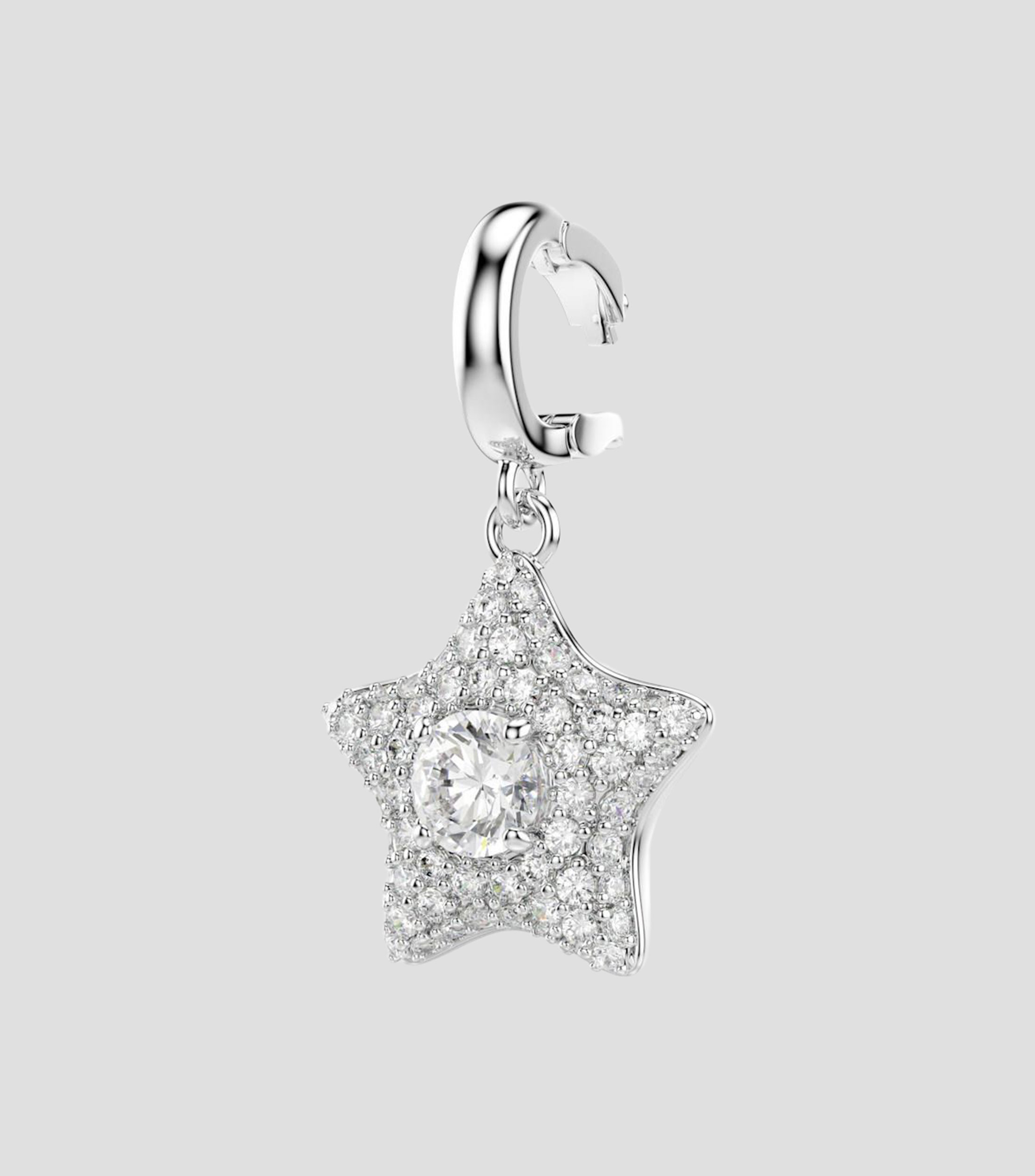 Charm en forma de estrella con cristales transparentes y piedra flotante Sublima Mujer