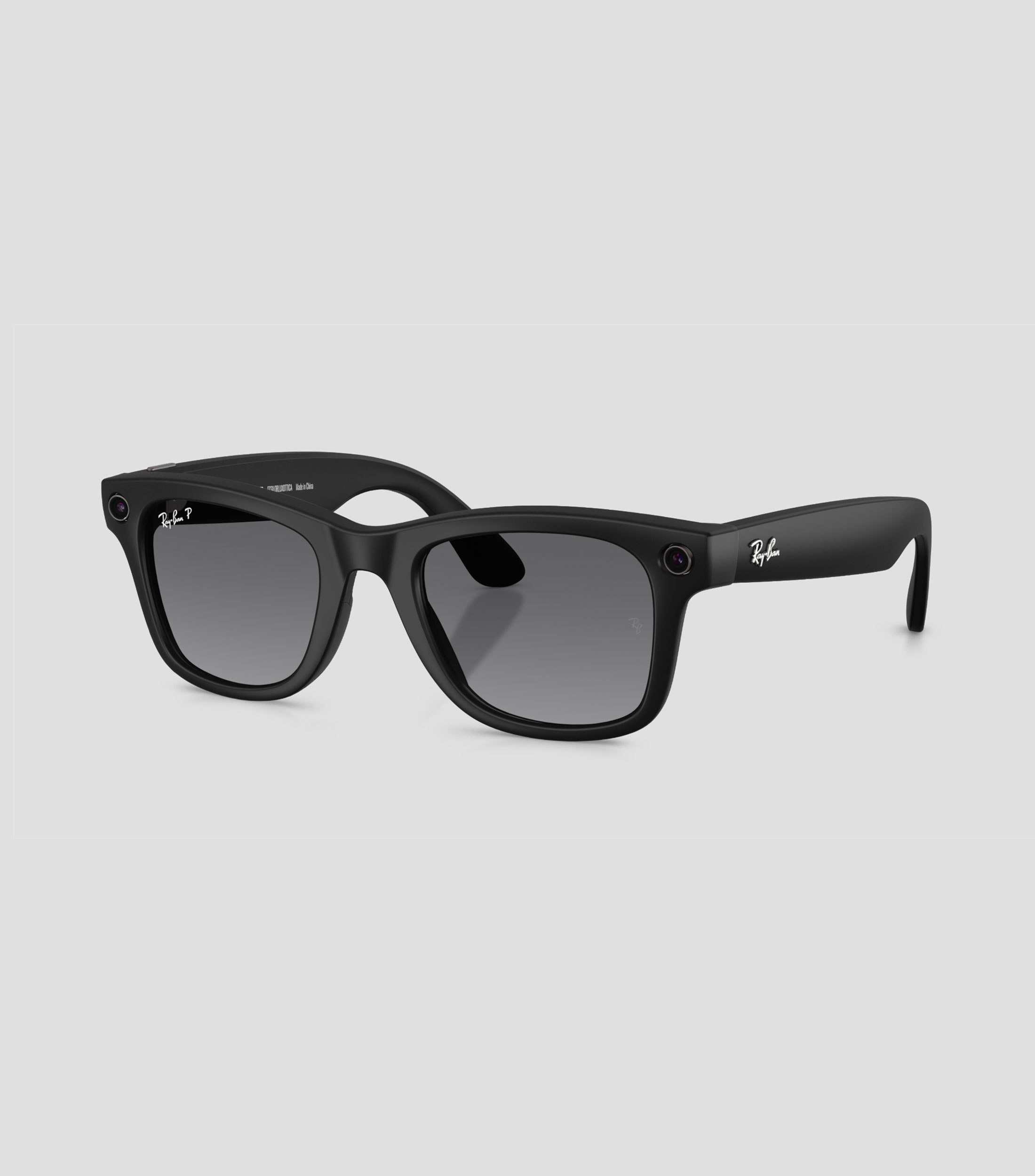 Lentes de sol cuadrados Meta negros Unisex