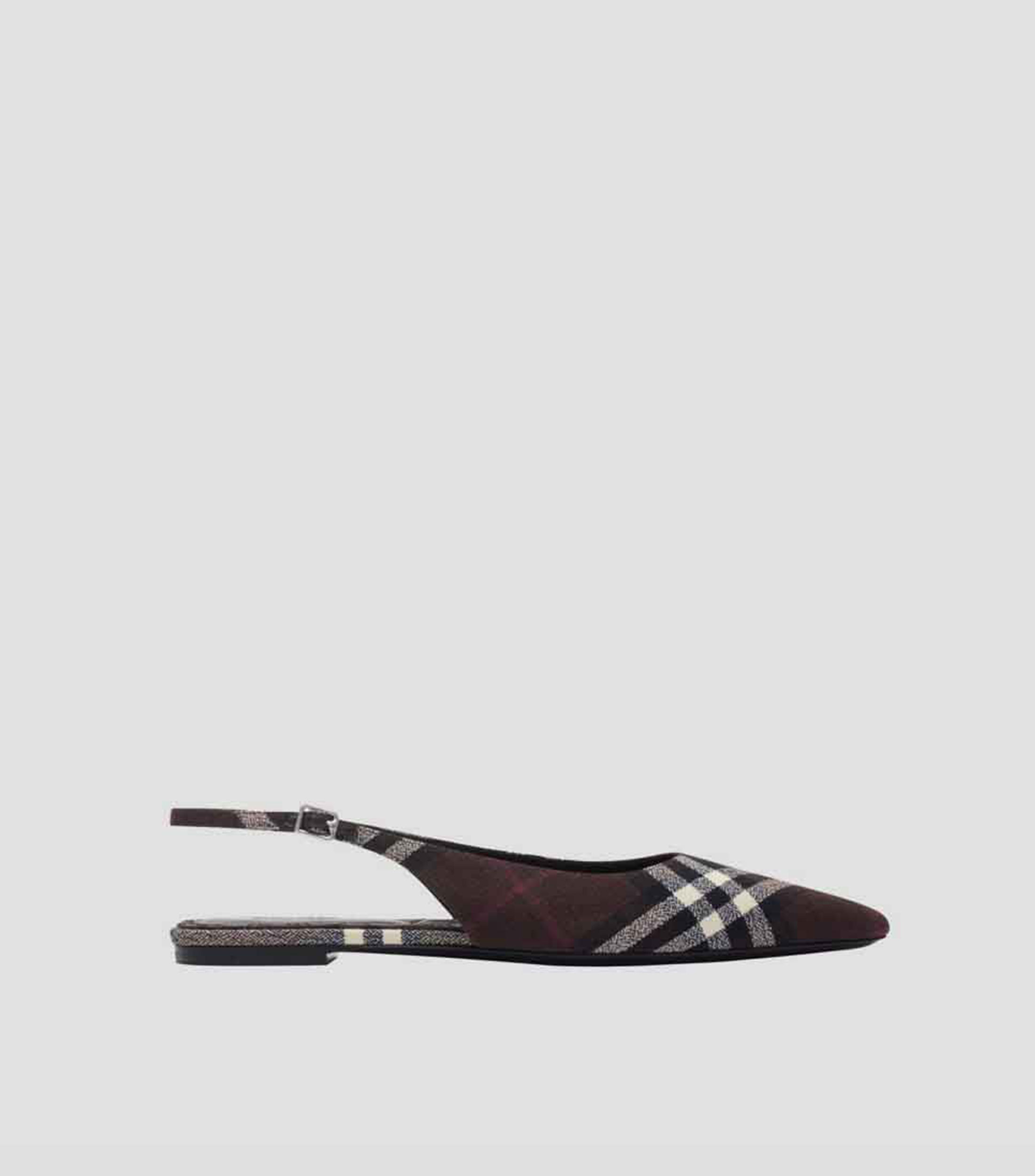 Flats estampado de cuadros Mujer