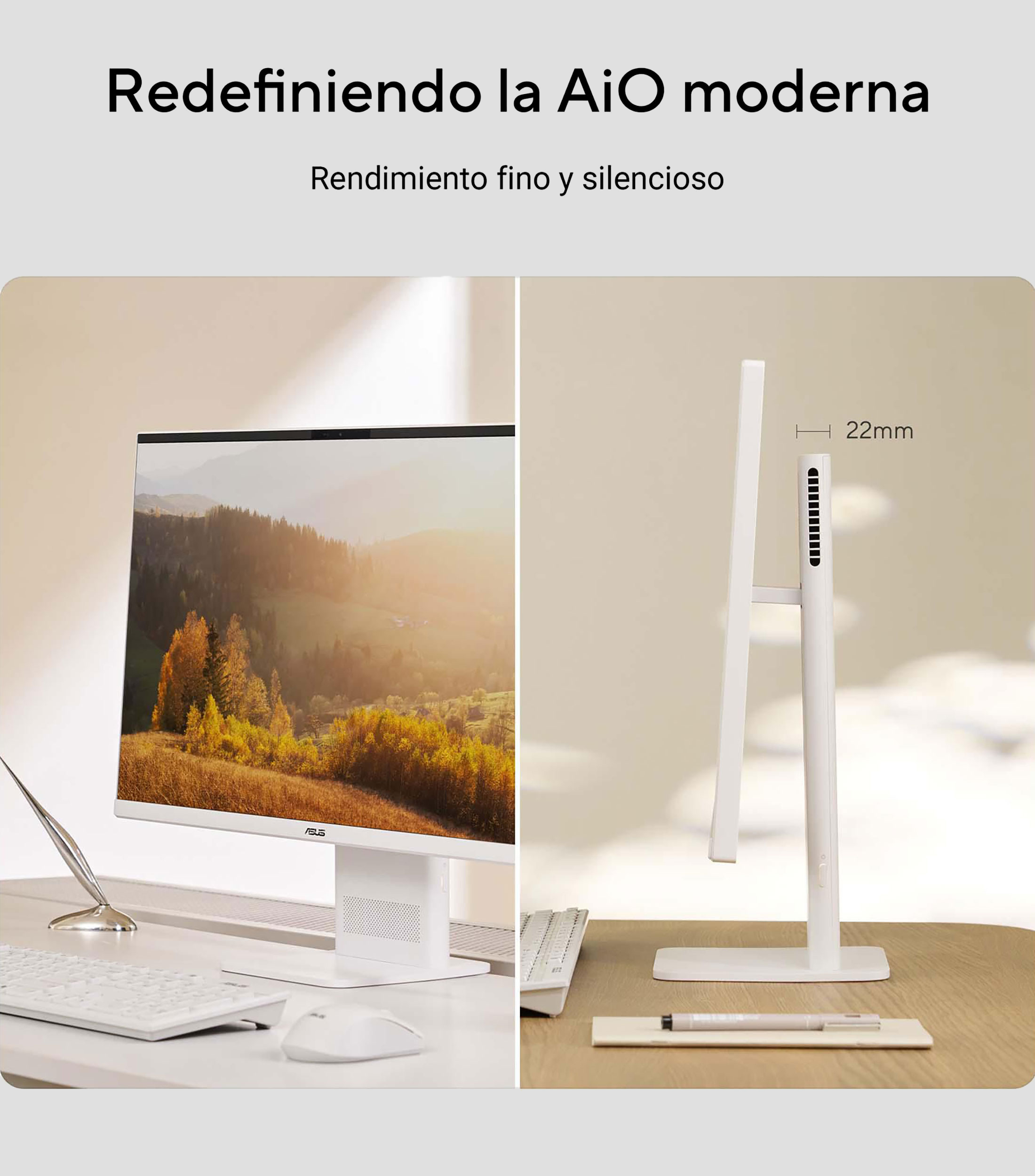 Computadora AIO VM441QA-QP16G512 XP 23.8", Snapdragon X Purwa SE, RAM 16GB, SSD 512 GB