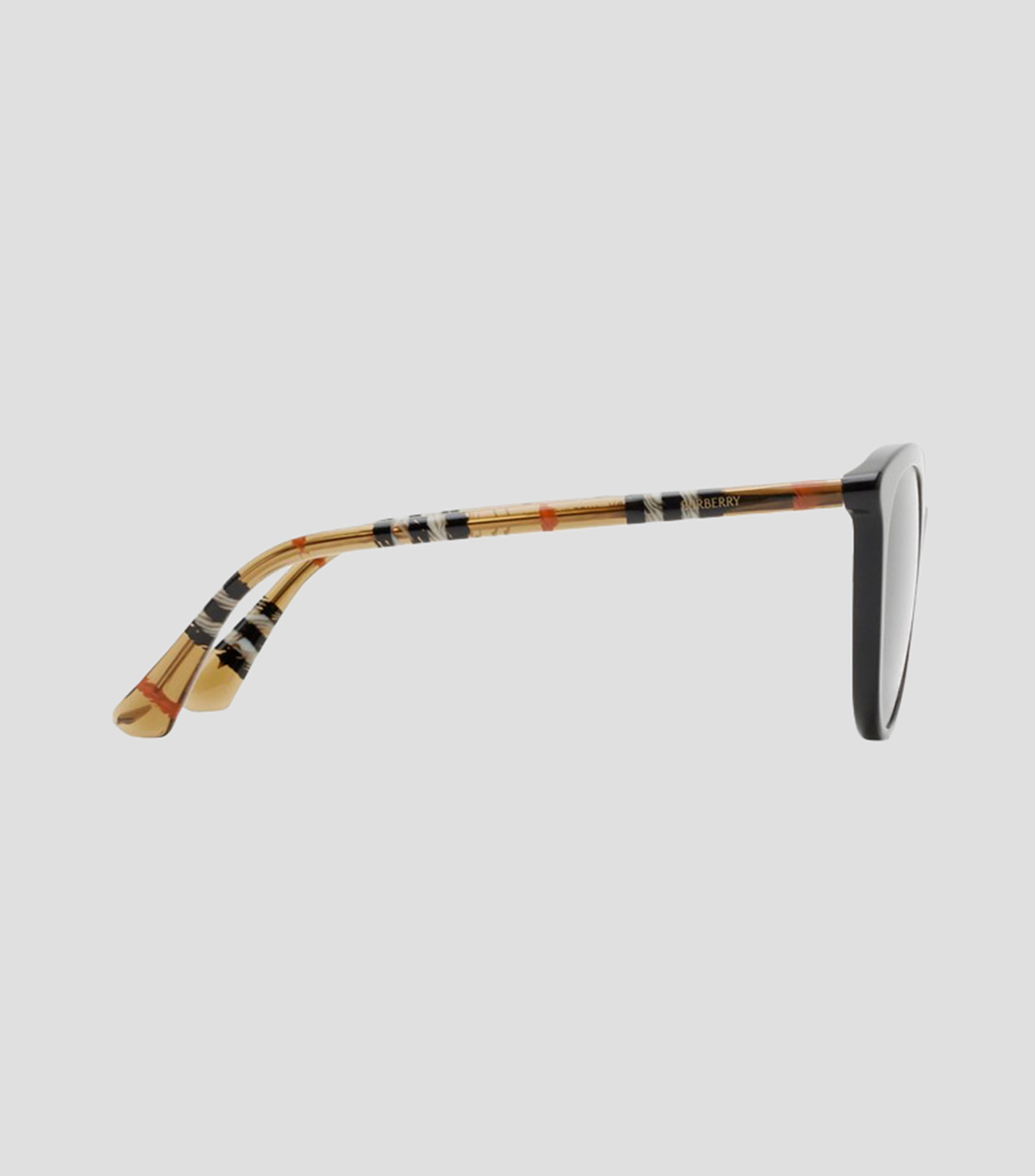 Lentes de sol redondos con patillas Check tubulares Mujer