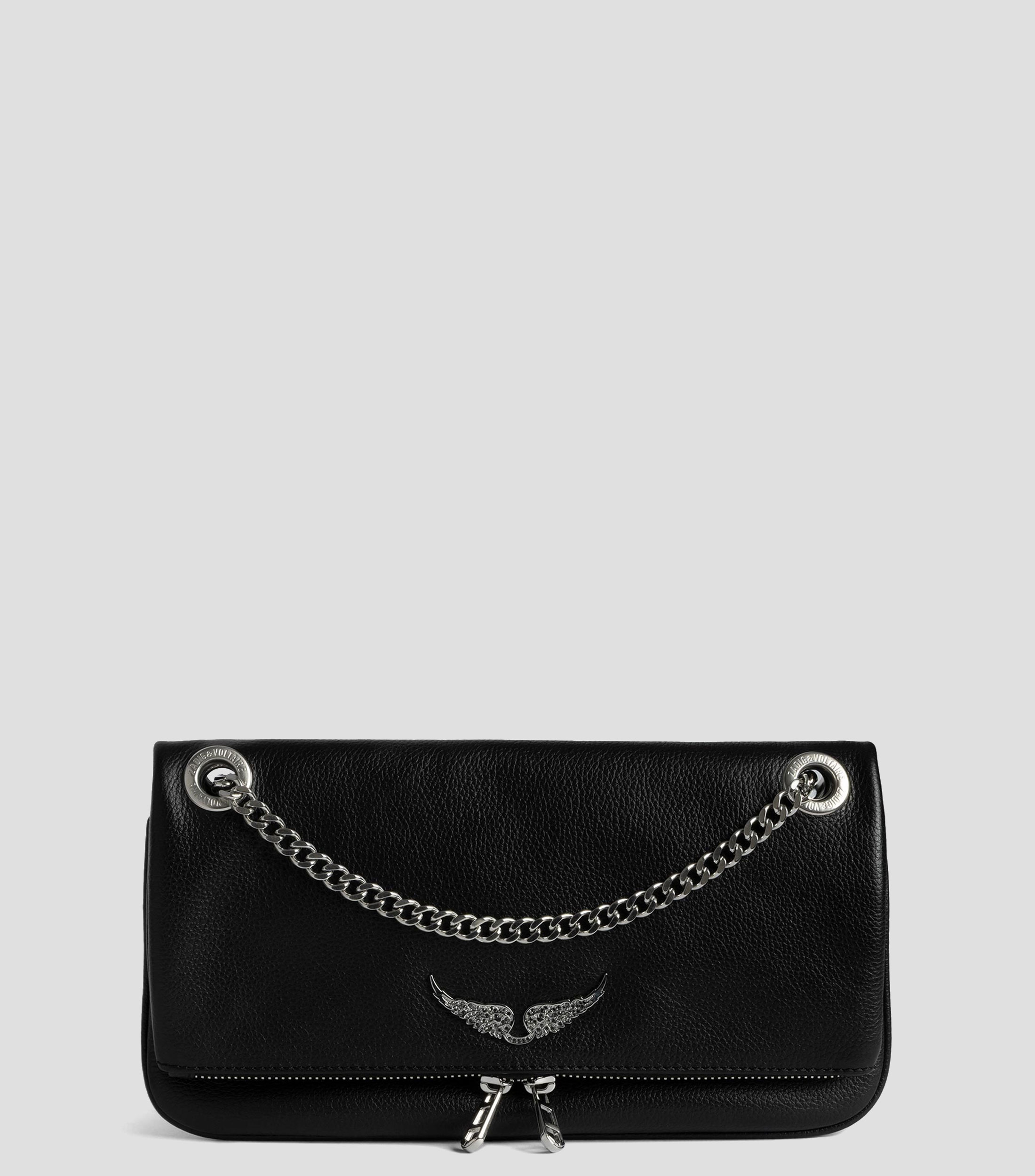 Bolsa Crossbody en piel Rock II granulada Mujer