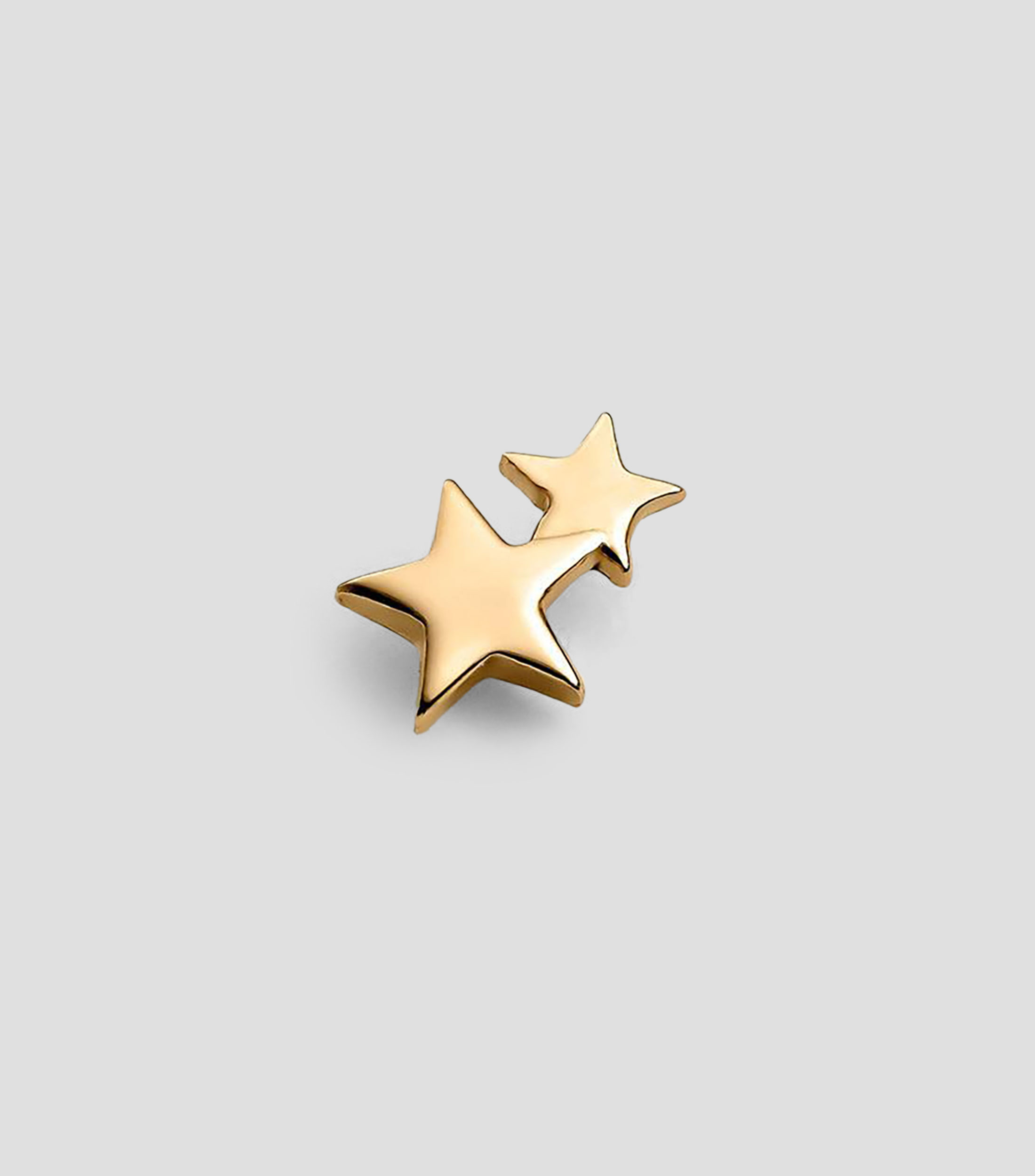 Pendiente individual pequeño en plata .925 con estrellas Rush Mujer