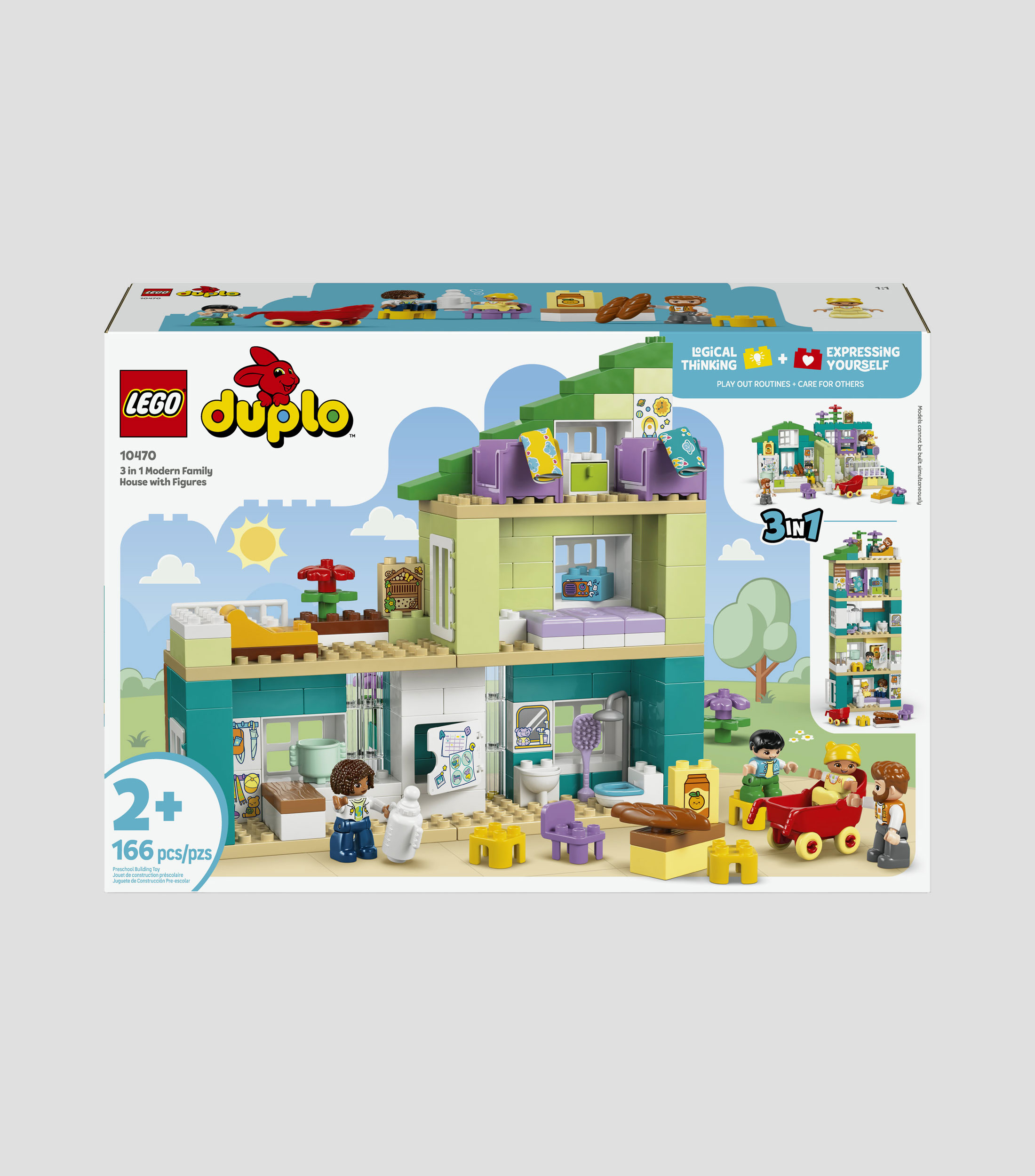 Lego Duplo Casa Familiar Moderna “3 en 1” con Figuras