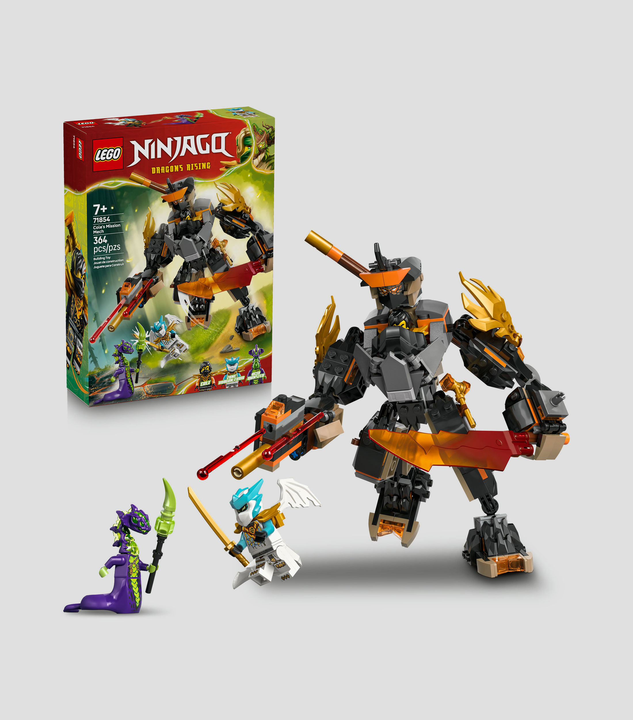Lego NINJAGO, Mech de Misión de Cole y Zane Dragón