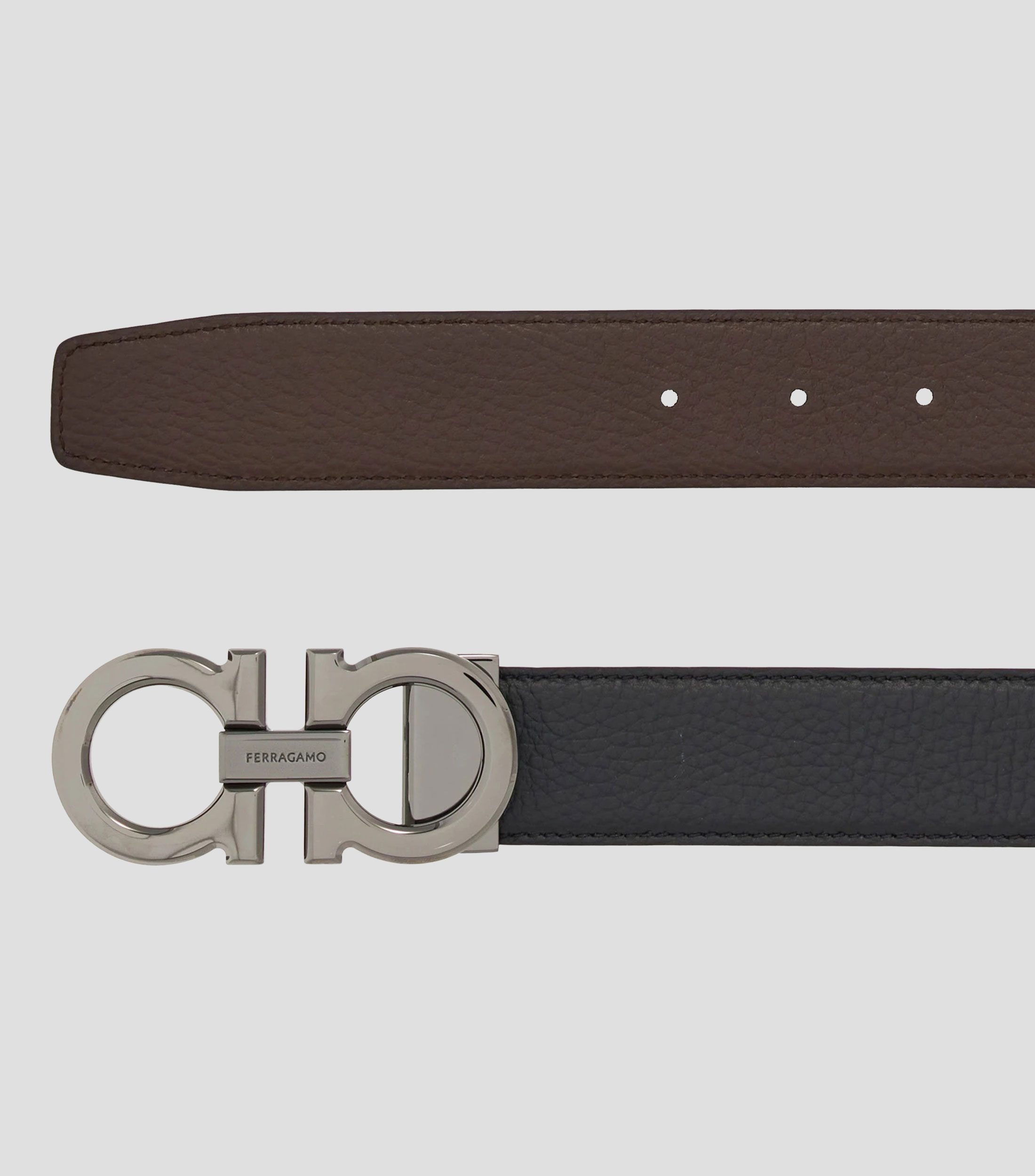 Cinturón reversible y ajustable Gancini Hombre