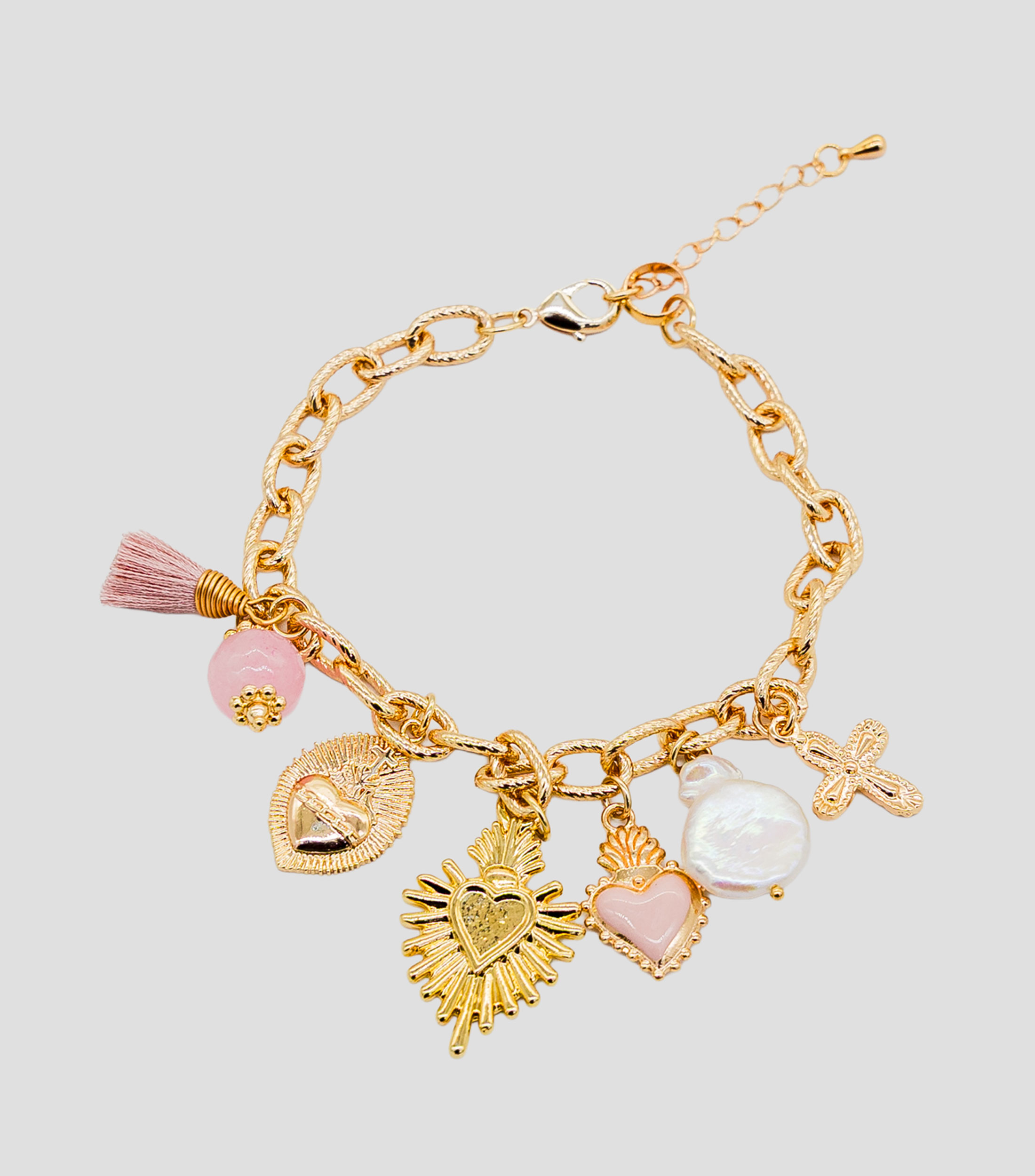 Pulsera con dijes decorativos Mujer