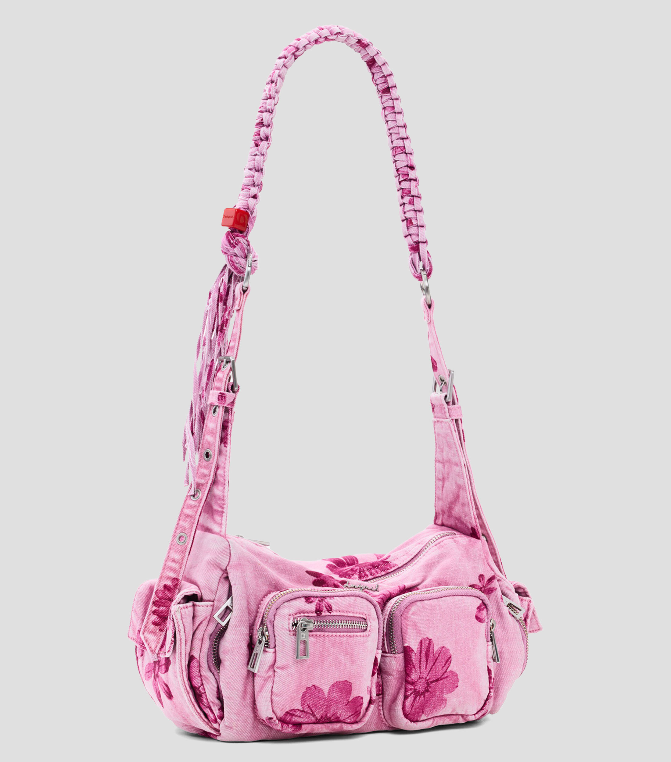 Bolsa shoulder rosa Belirio Habana estampada Mujer