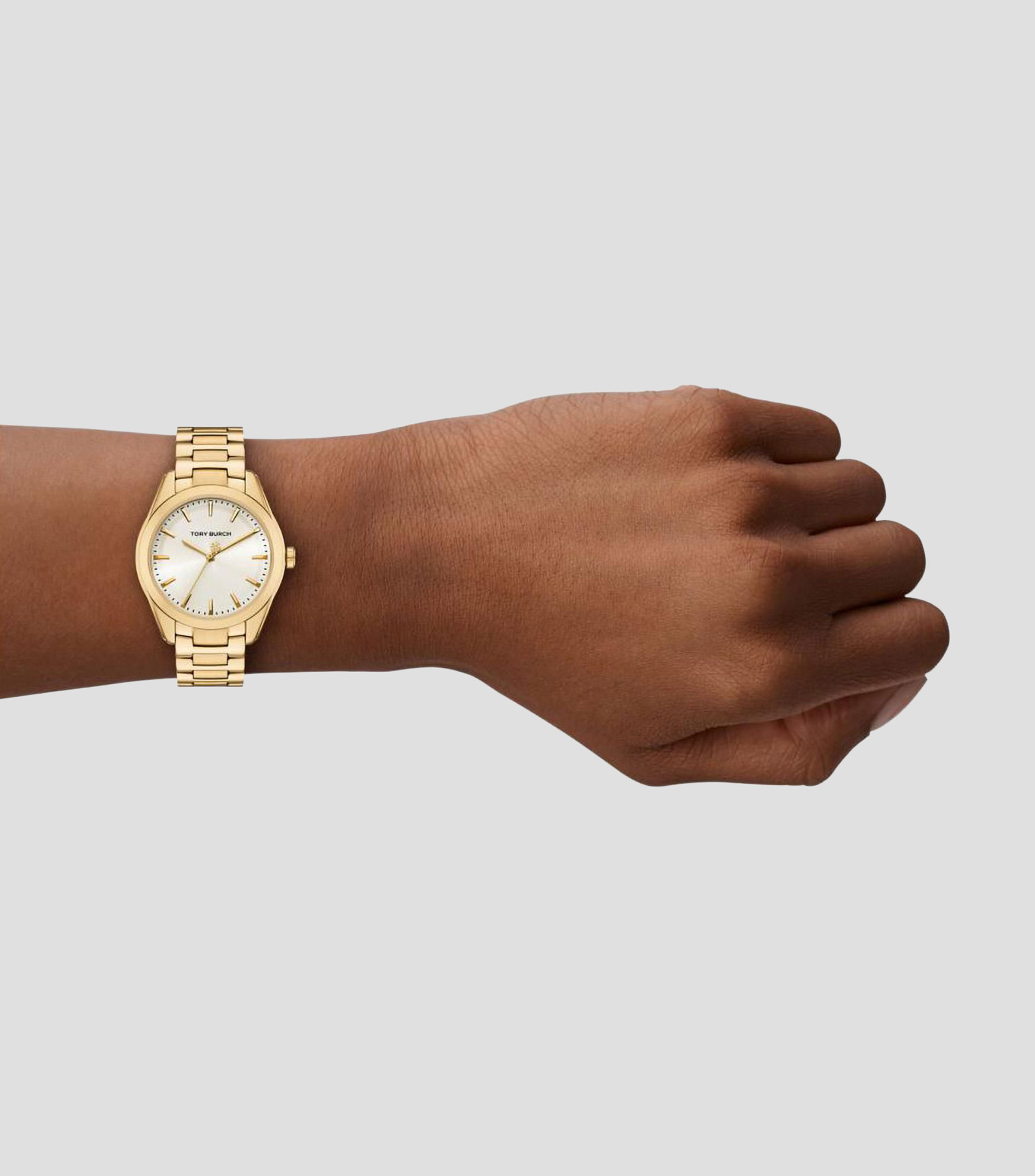 Reloj The Miller Round acero dama dorado