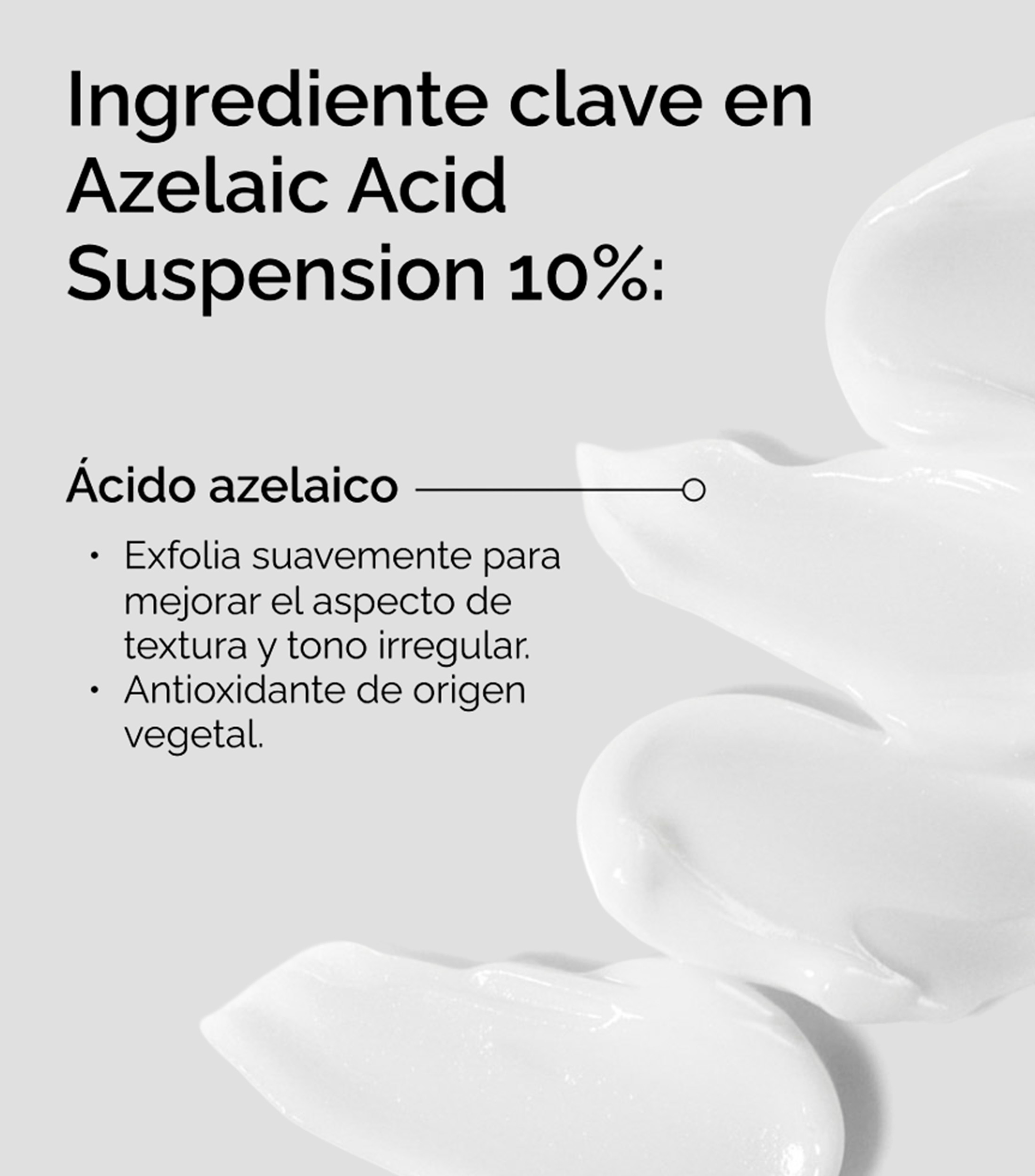 Crema Facial Correctora de Tono Azelaic Acid Suspension 10%, 30 ml