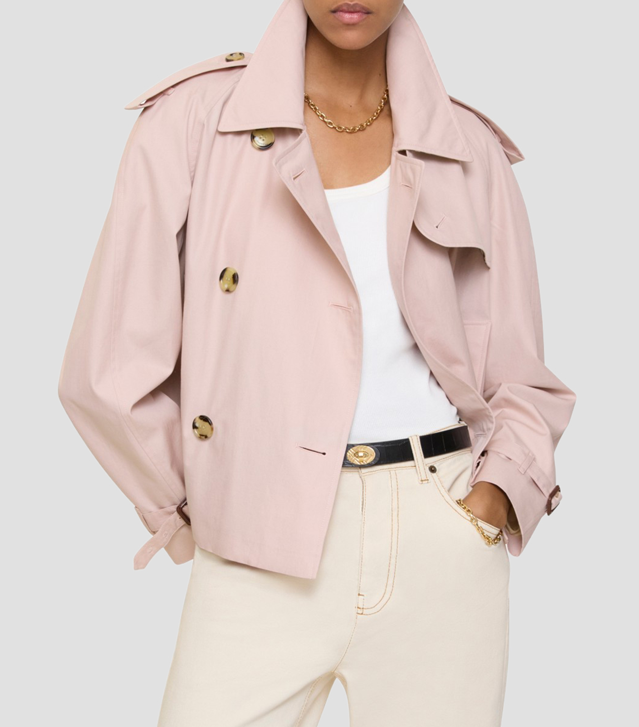 CHAQUETA CROP TRENCH COAT