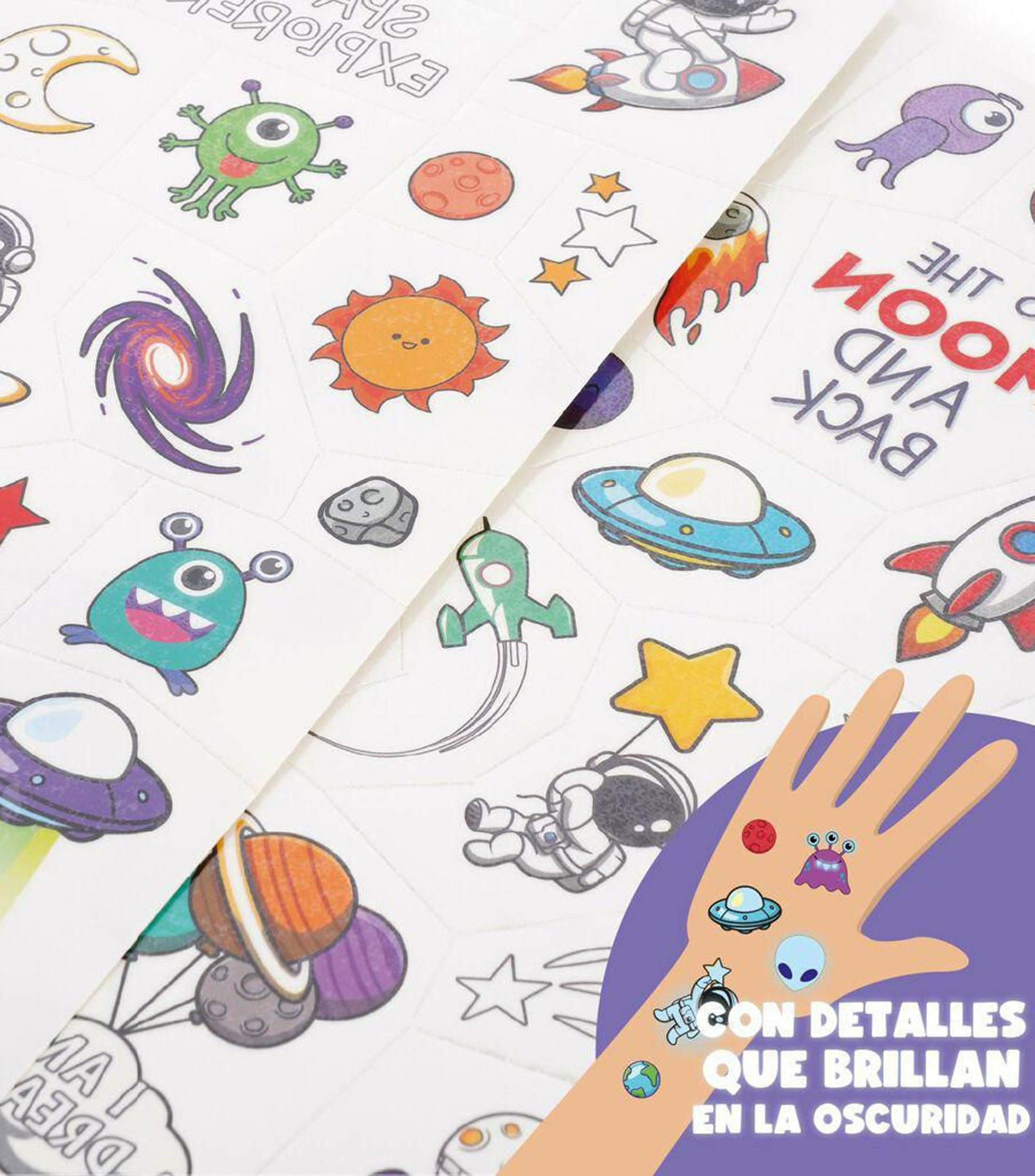 Set de tatuajes temporales - Espacio